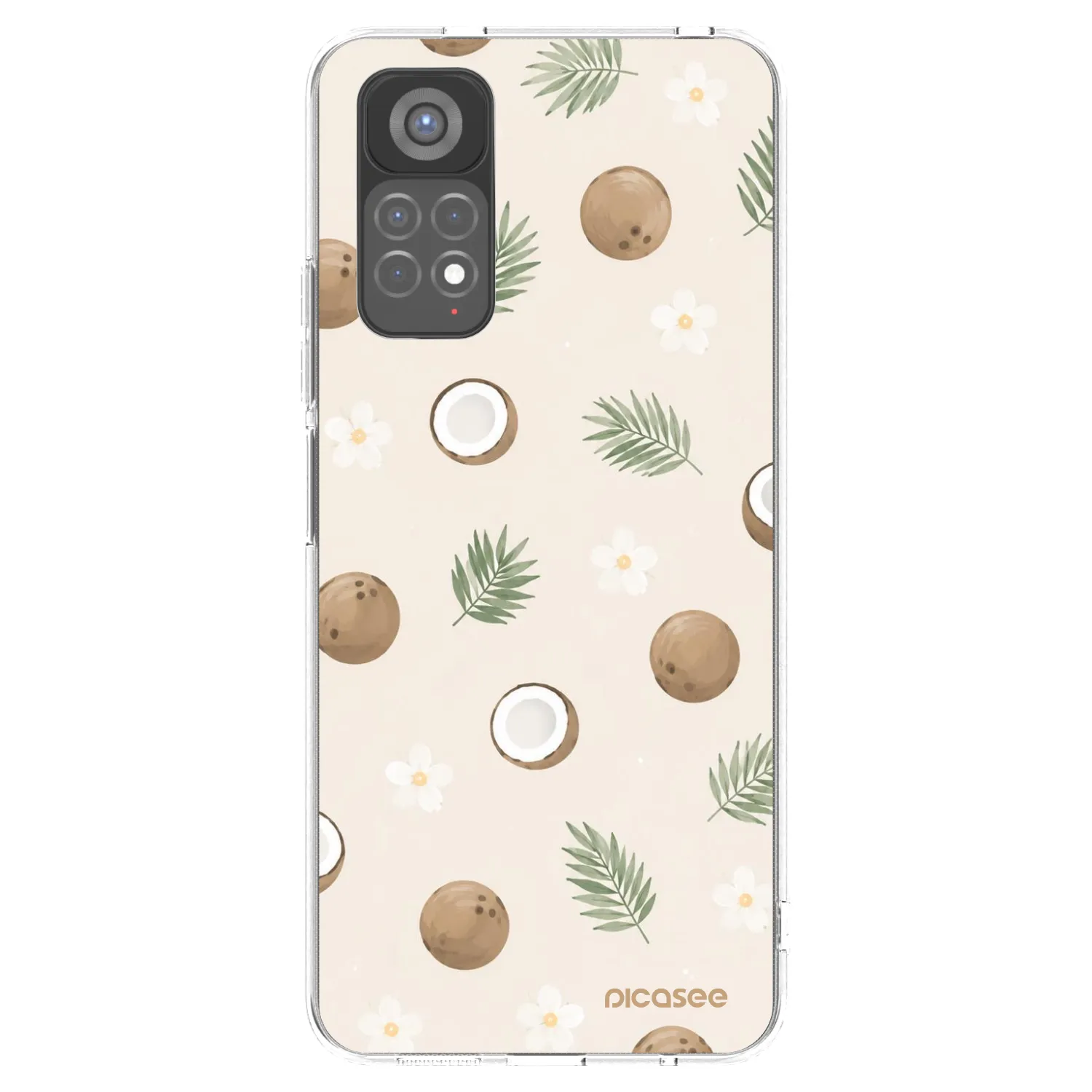 Picasee silikonový průhledný obal pro Xiaomi Redmi Note 11S 5G - Coconut Breeze