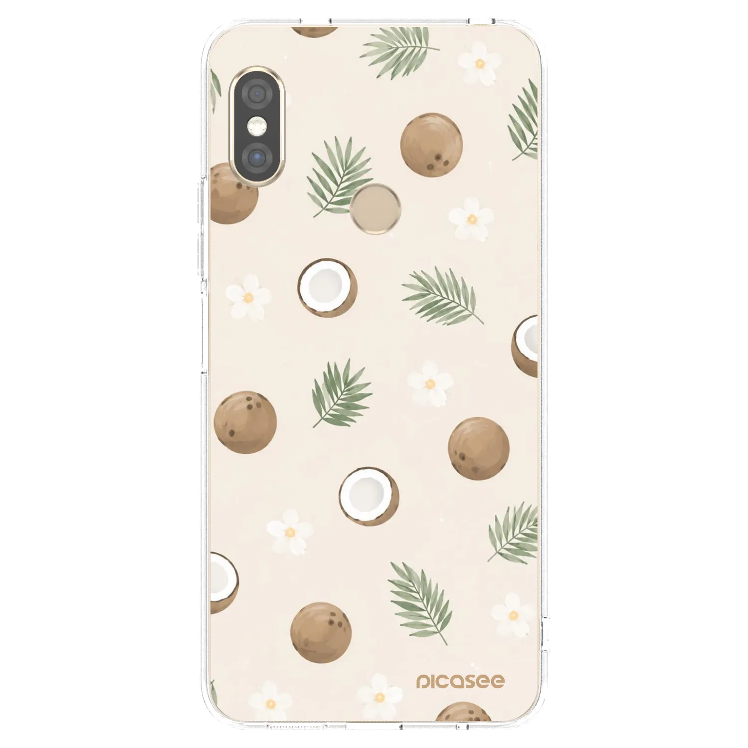 Picasee silikonový průhledný obal pro Xiaomi Redmi Note 5 Global - Coconut Breeze
