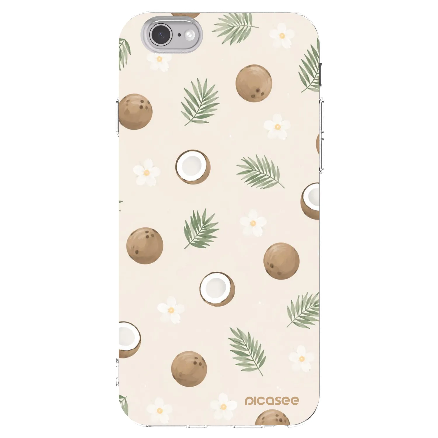 Picasee silikonový průhledný obal pro Apple iPhone 6/6S - Coconut Breeze