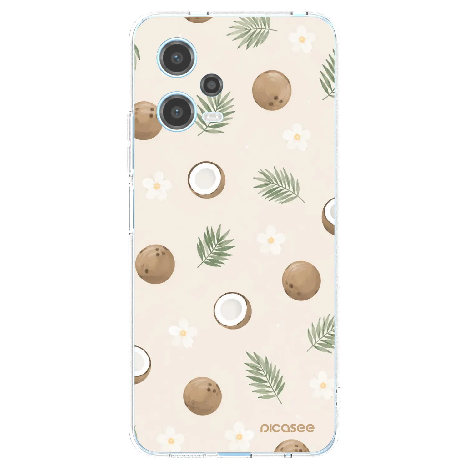 Picasee silikonový průhledný obal pro Xiaomi Redmi Note 12 5G - Coconut Breeze