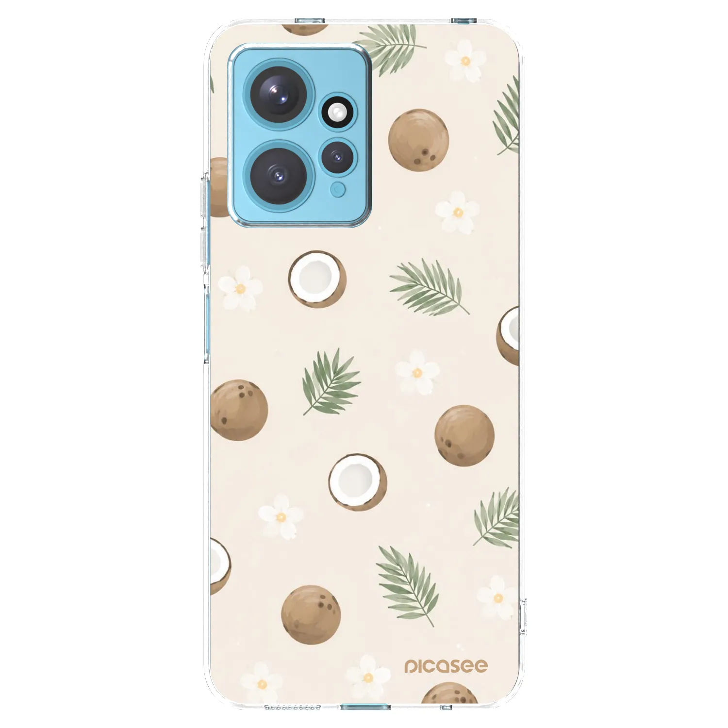 Picasee silikonový průhledný obal pro Xiaomi Redmi Note 12 4G - Coconut Breeze