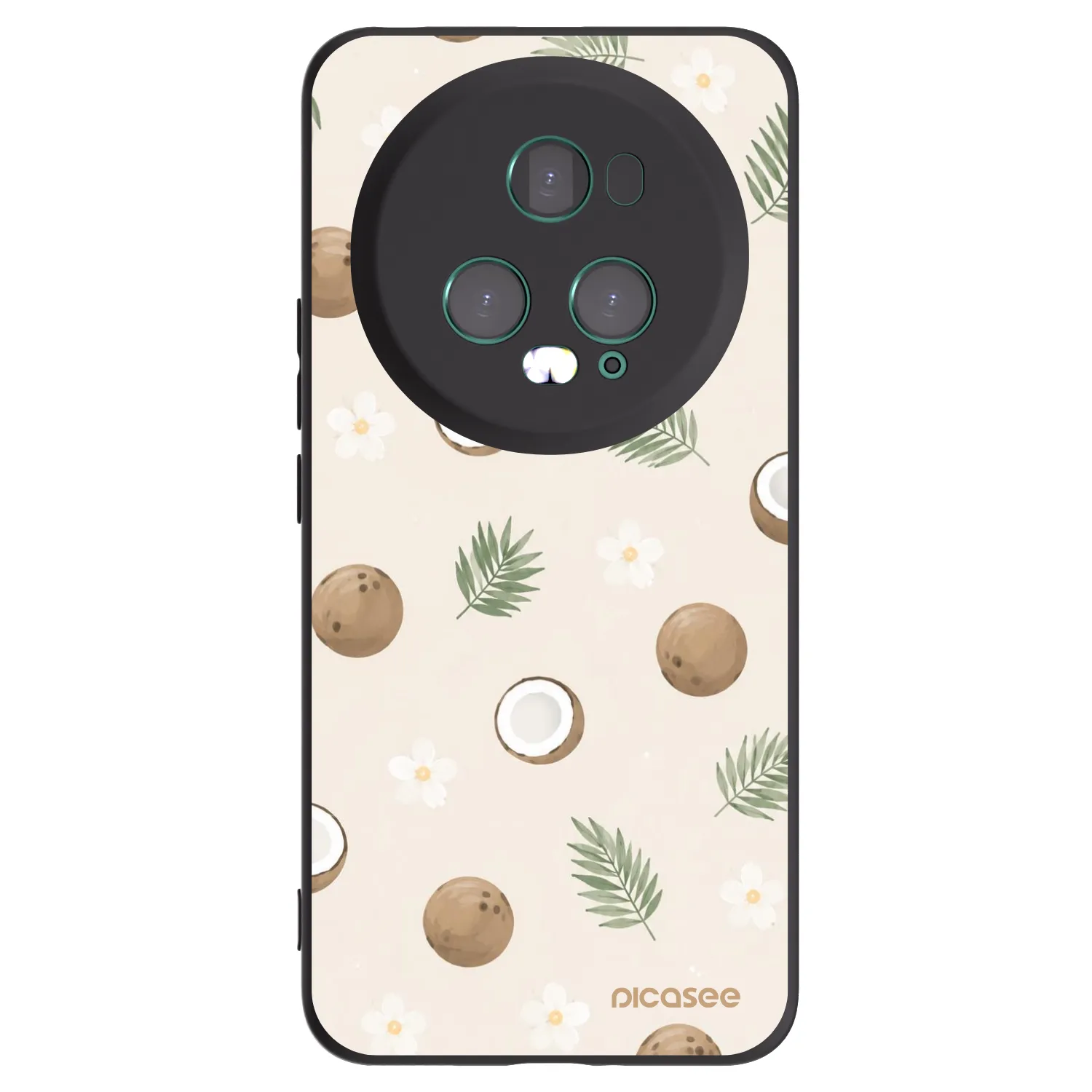 Picasee silikonový černý obal pro Honor Magic5 Pro - Coconut Breeze