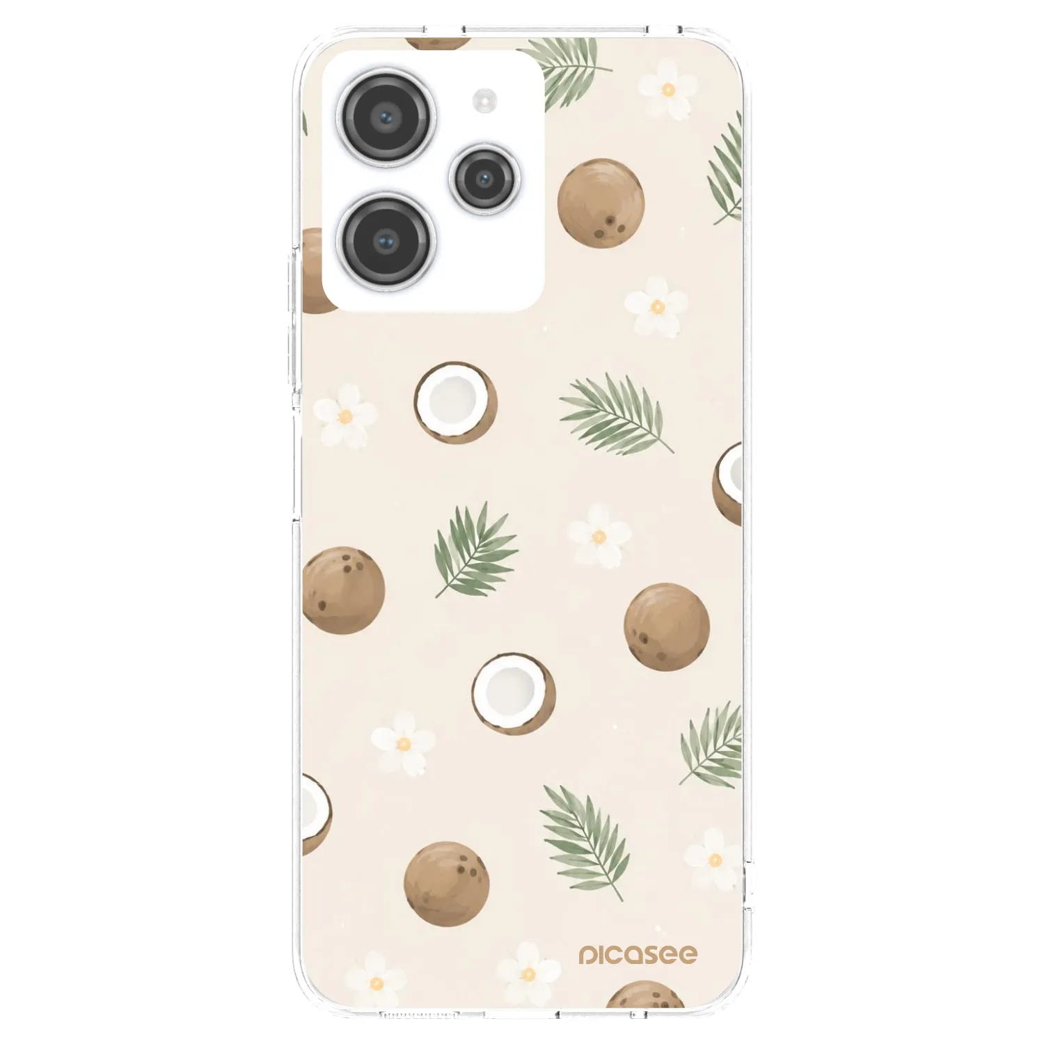 Picasee silikonový průhledný obal pro Xiaomi Redmi 12 4G - Coconut Breeze