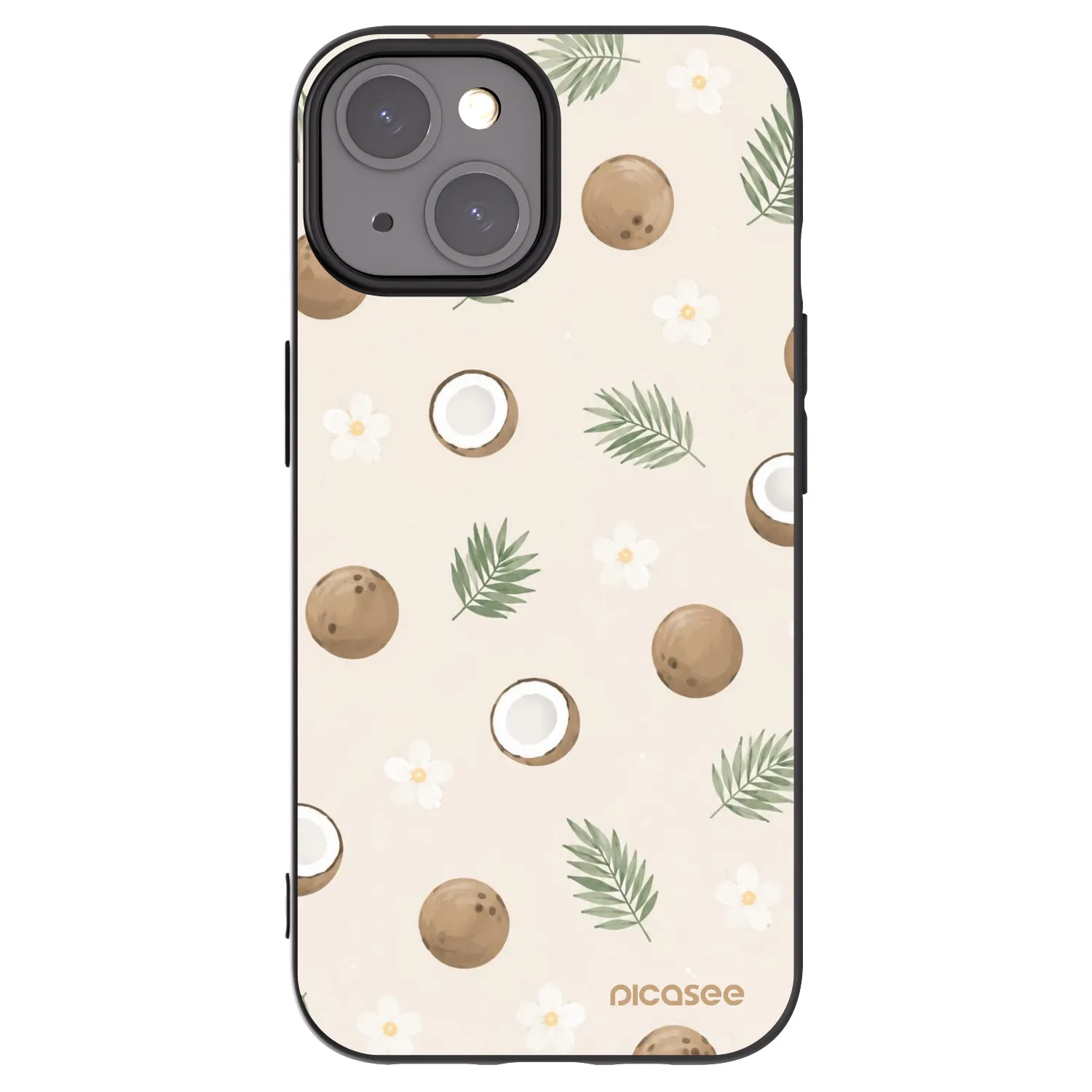 Picasee silikonový černý obal pro Apple iPhone 15 - Coconut Breeze