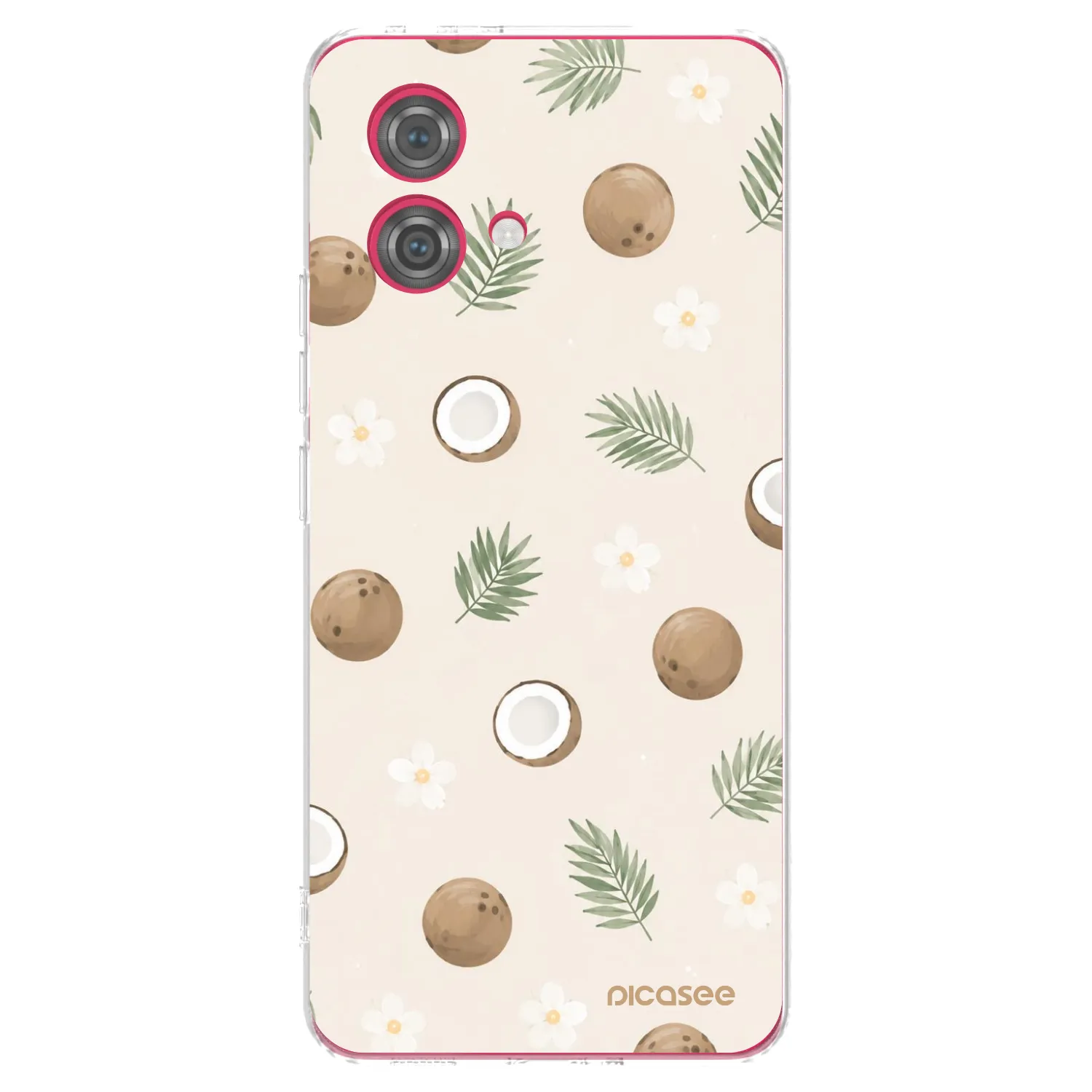 Picasee silikonový průhledný obal pro Motorola Moto G84 5G - Coconut Breeze