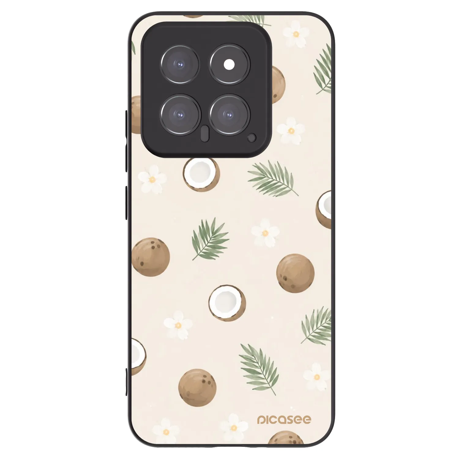 Picasee silikonový černý obal pro Xiaomi 14 - Coconut Breeze