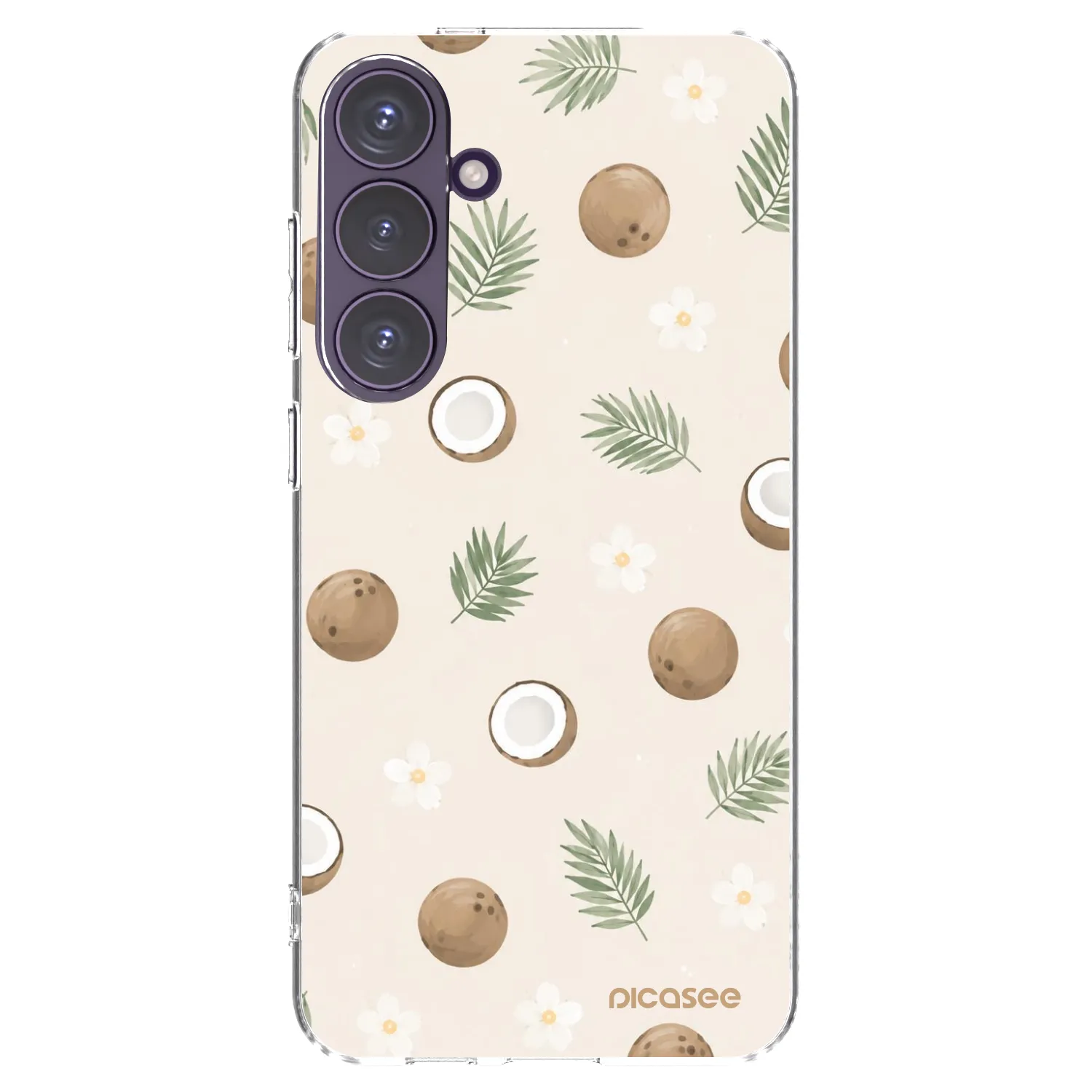 Picasee silikonový průhledný obal pro Samsung Galaxy S24+ S926B 5G - Coconut Breeze