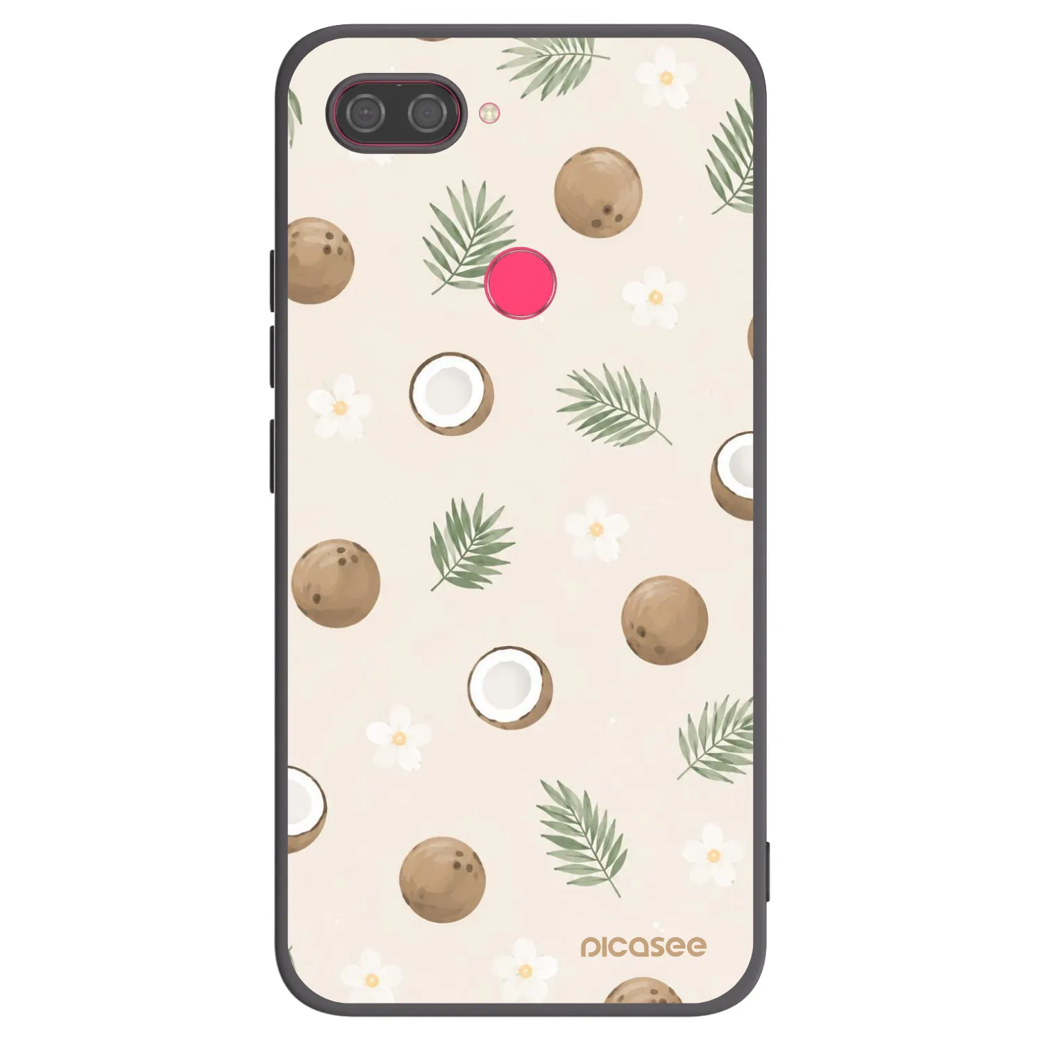 Picasee silikonový černý obal pro Xiaomi Mi 8 Lite - Coconut Breeze