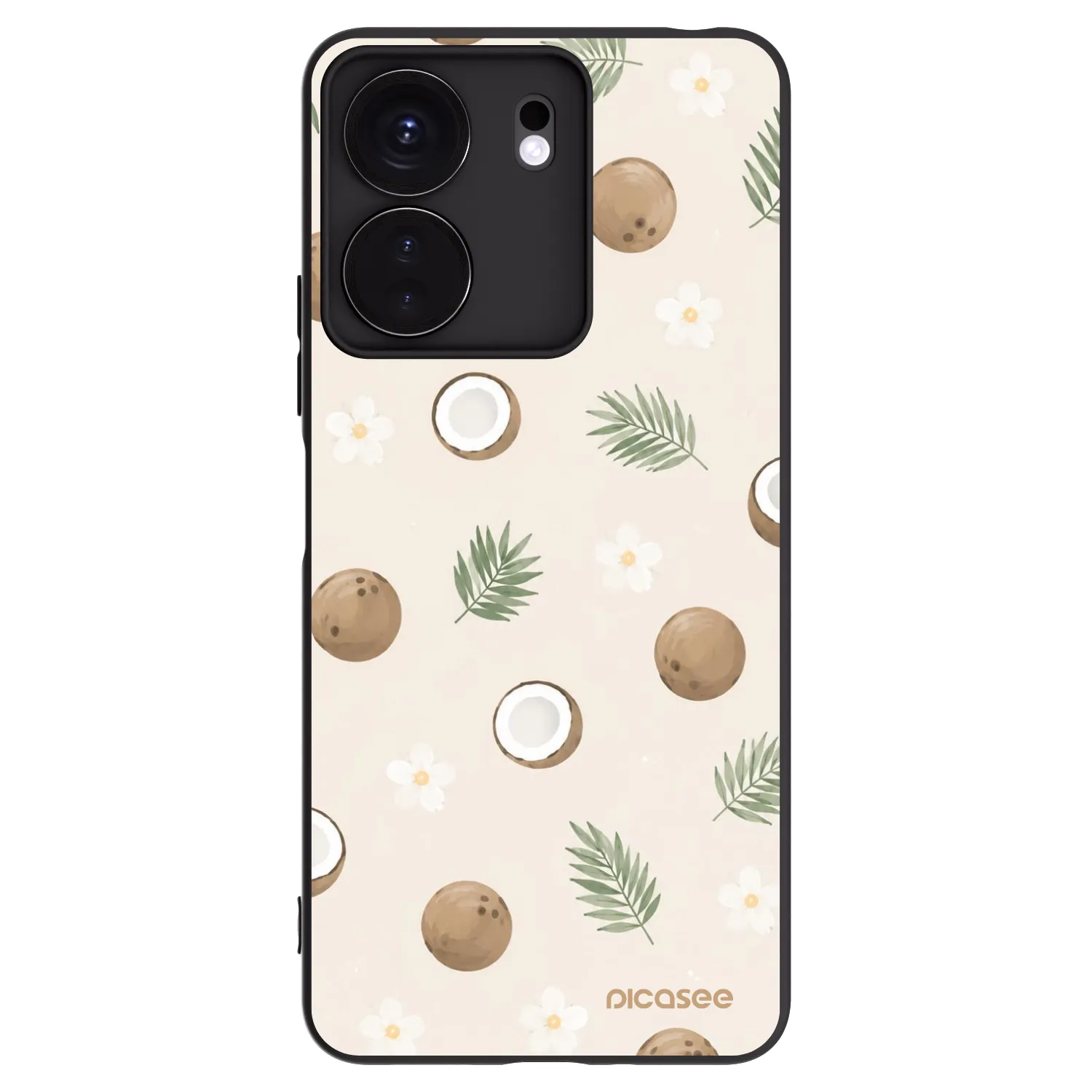 Picasee silikonový černý obal pro Xiaomi Redmi 13C 4G - Coconut Breeze
