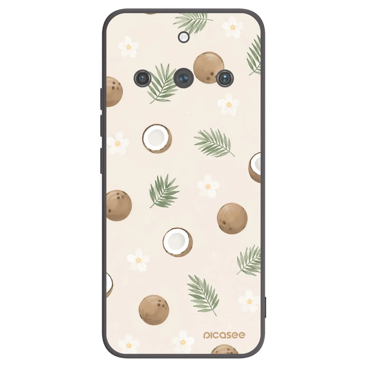Picasee silikonový černý obal pro Realme 11 Pro+ - Coconut Breeze