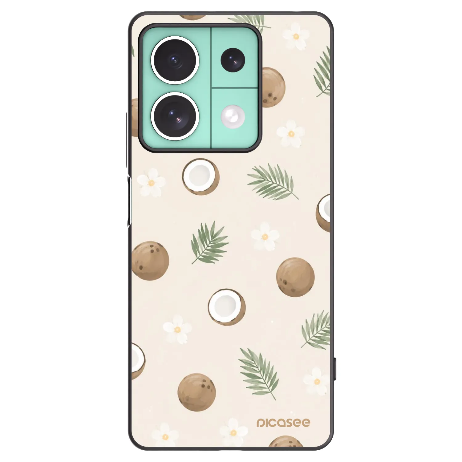 Picasee silikonový černý obal pro Xiaomi Redmi Note 13 5G - Coconut Breeze