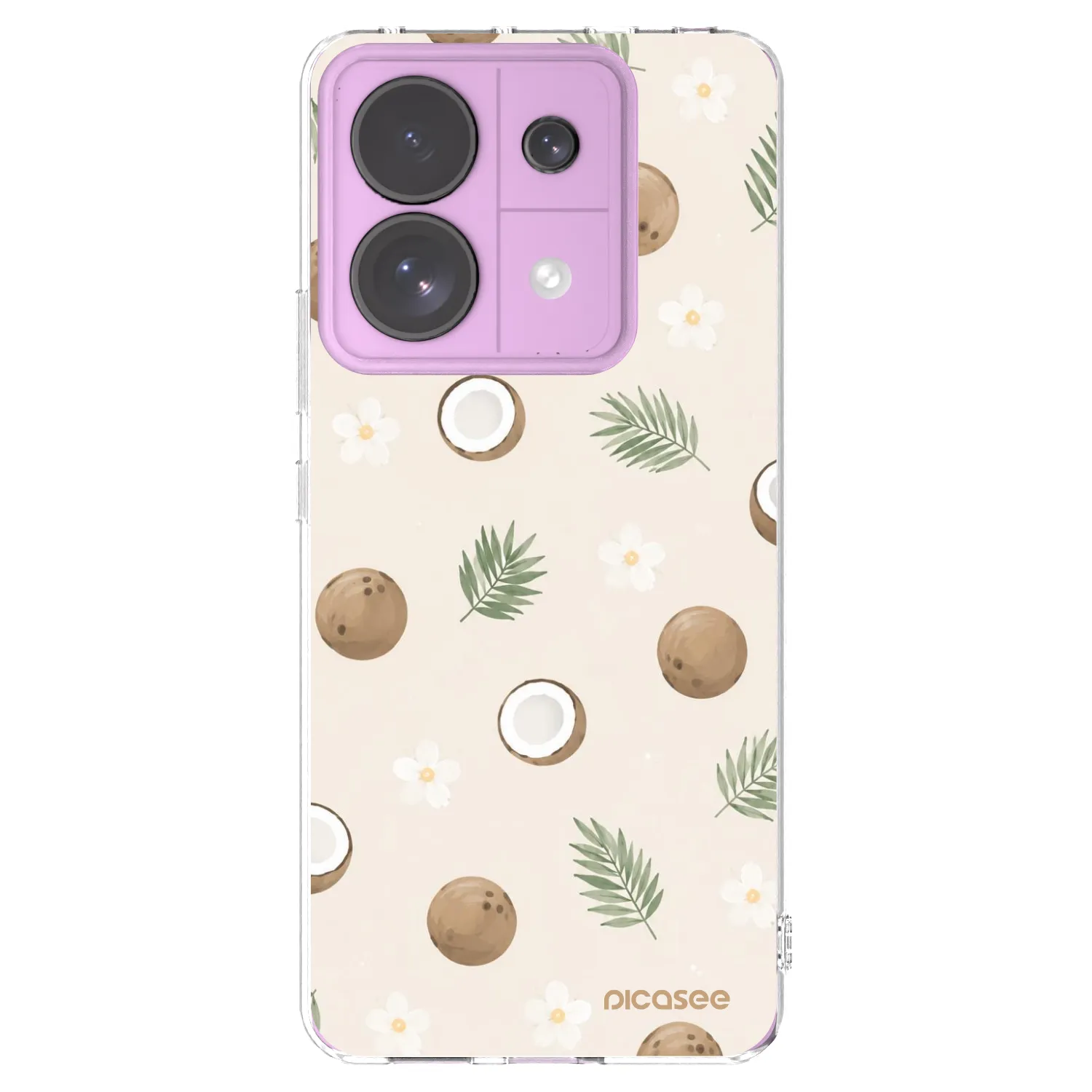Picasee silikonový průhledný obal pro Xiaomi Redmi Note 13 Pro 5G - Coconut Breeze