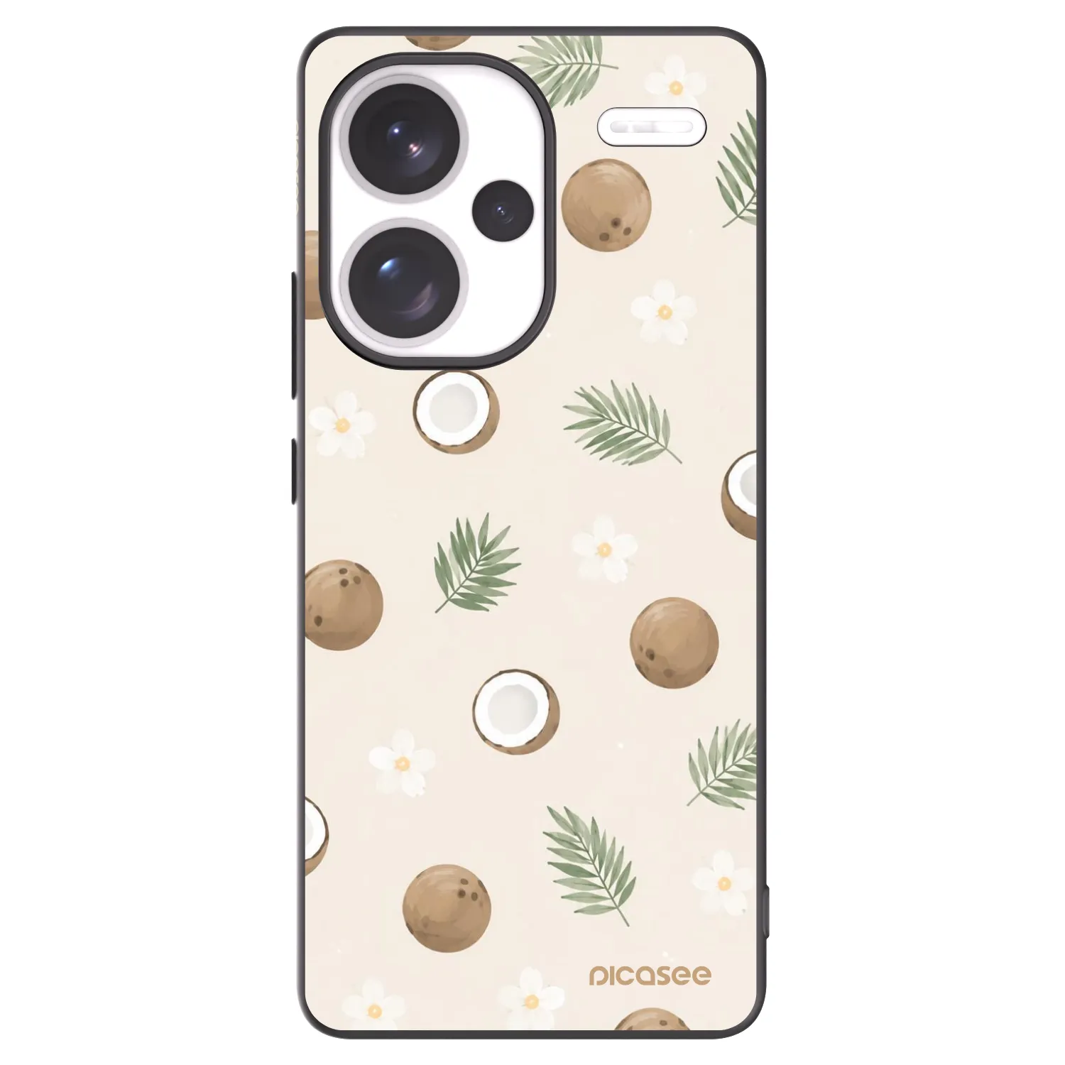 Picasee silikonový černý obal pro Xiaomi Redmi Note 13 Pro+ 5G - Coconut Breeze