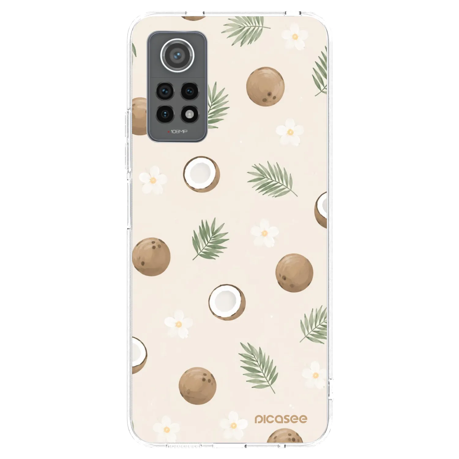 Picasee silikonový průhledný obal pro Xiaomi Redmi Note 12 Pro 4G - Coconut Breeze