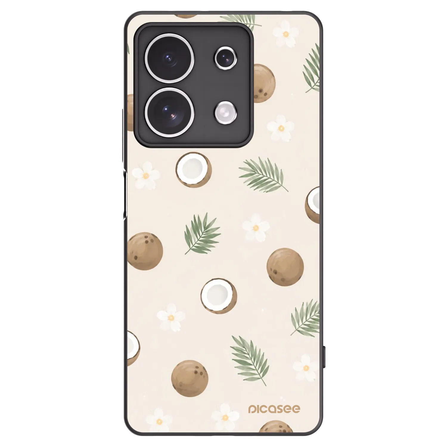 Picasee silikonový černý obal pro Xiaomi Redmi Note 13 4G - Coconut Breeze
