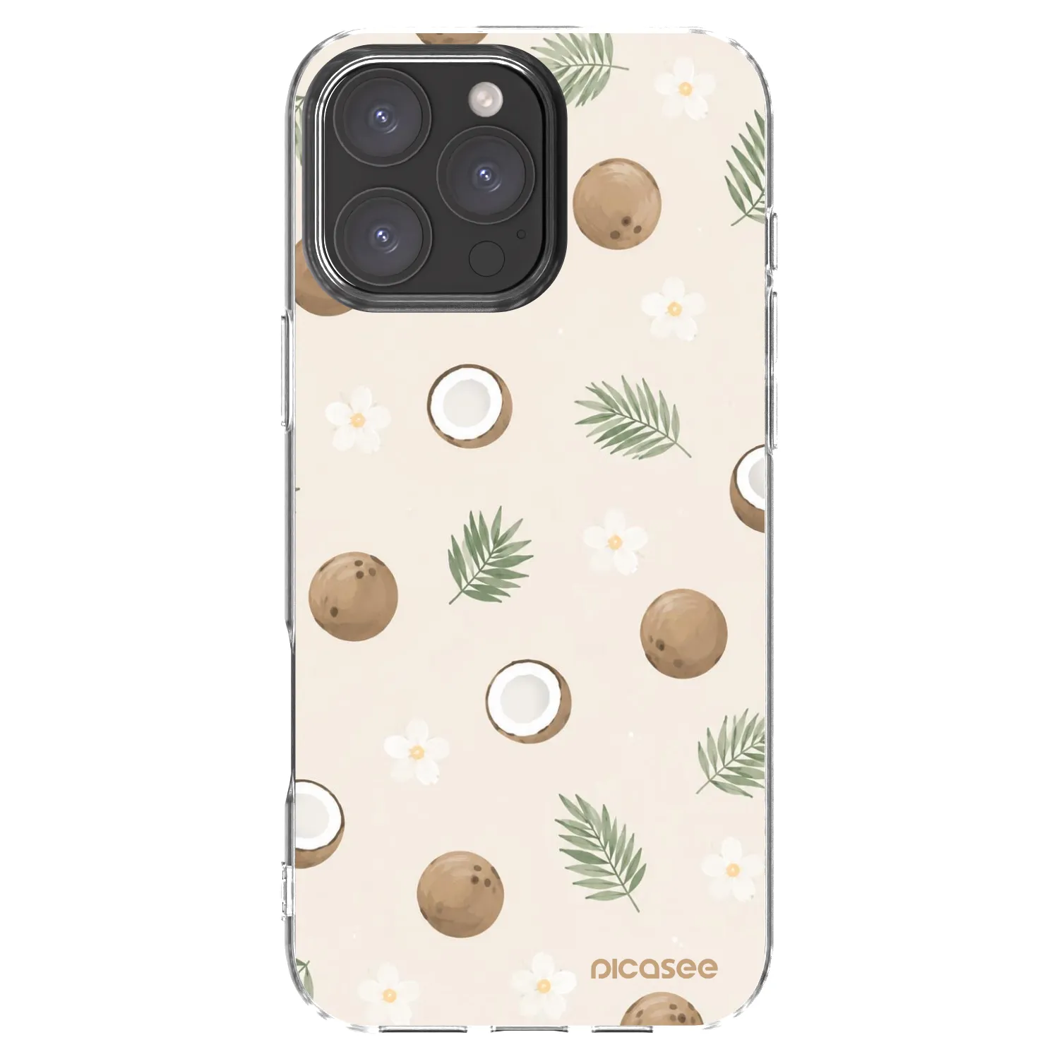 Picasee silikonový průhledný obal pro Apple iPhone 16 Pro Max - Coconut Breeze