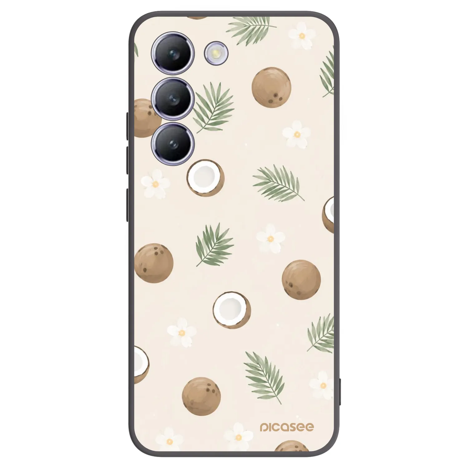 Picasee silikonový černý obal pro Vivo V40 SE 5G - Coconut Breeze