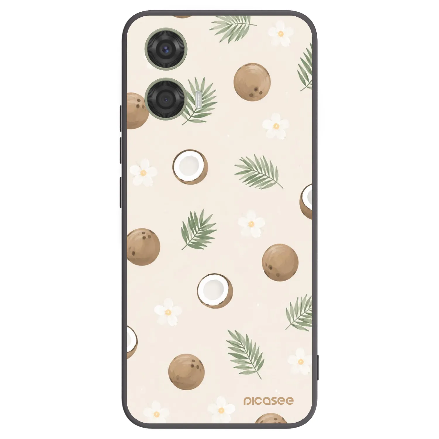Picasee silikonový černý obal pro Motorola Moto G24 - Coconut Breeze