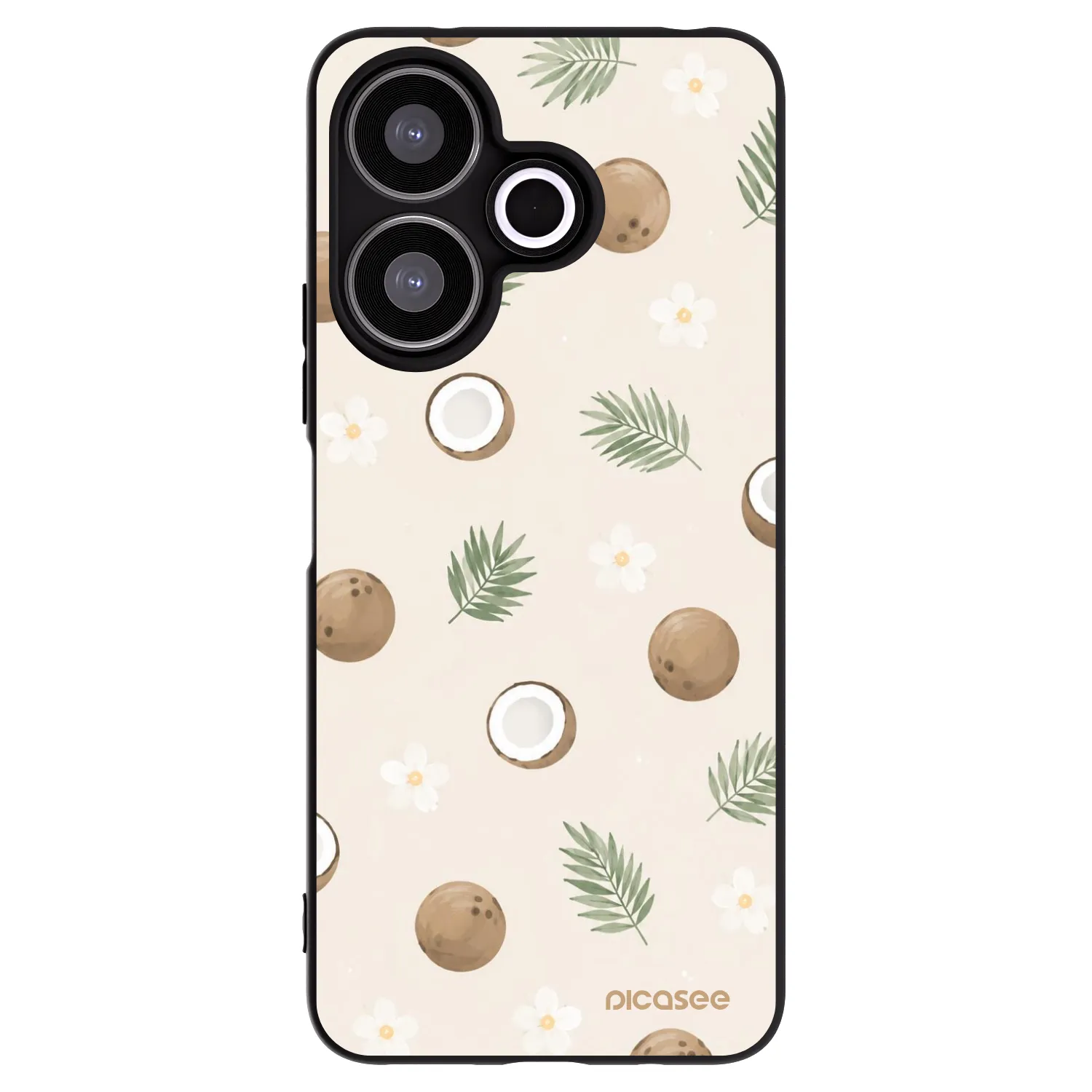 Picasee silikonový černý obal pro Xiaomi Redmi 13 4G - Coconut Breeze