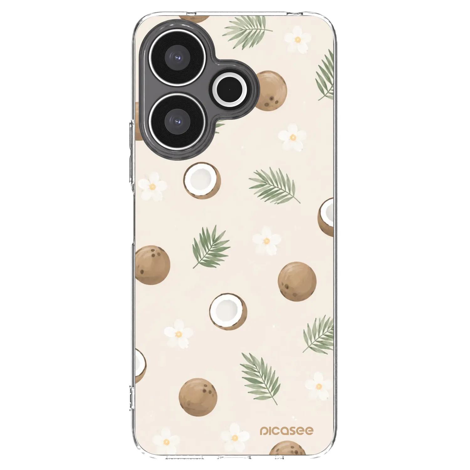 Picasee silikonový průhledný obal pro Xiaomi Redmi 13 4G - Coconut Breeze
