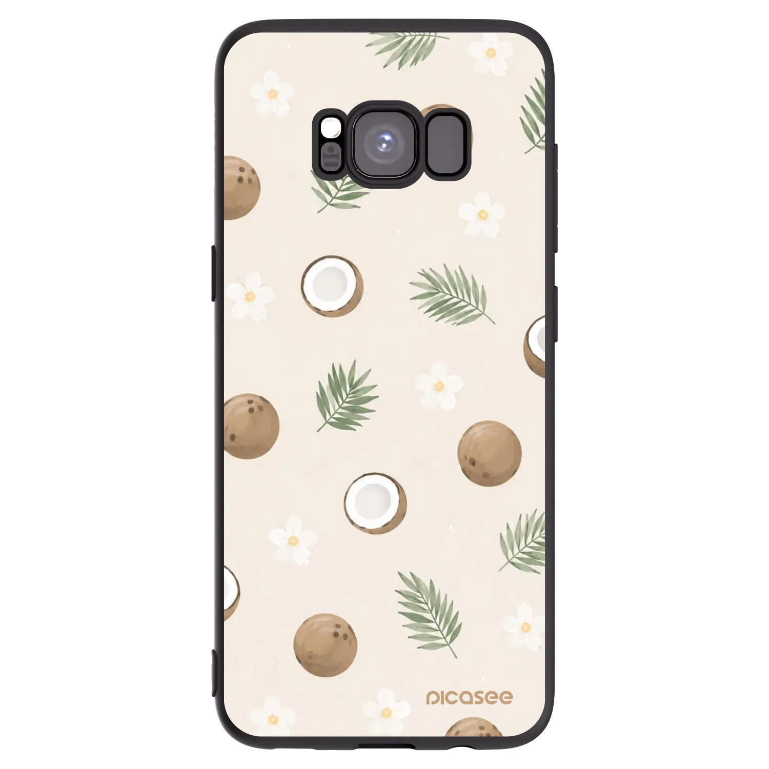 Picasee silikonový černý obal pro Samsung Galaxy S8 G950F - Coconut Breeze