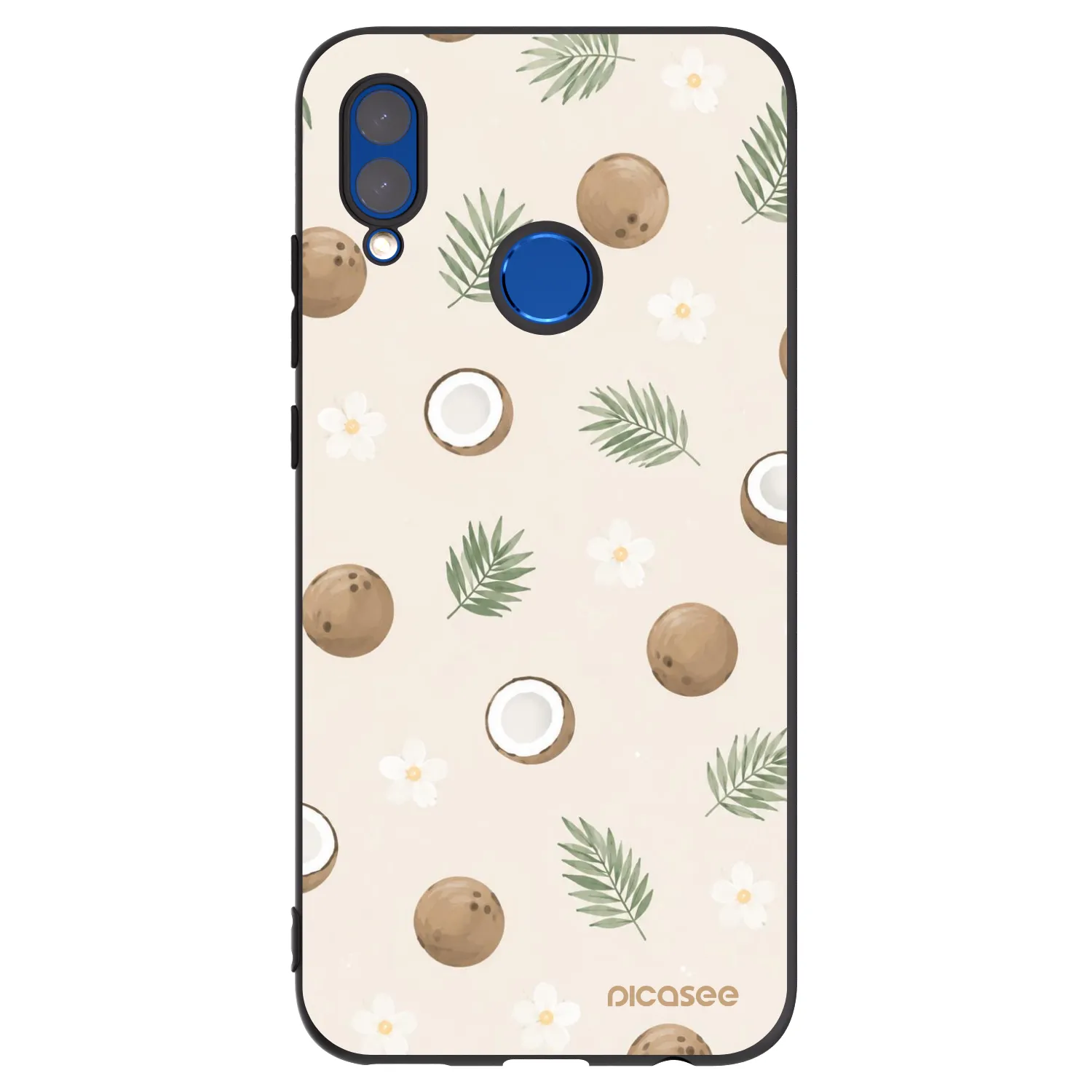Picasee silikonový černý obal pro Huawei P Smart 2019 - Coconut Breeze