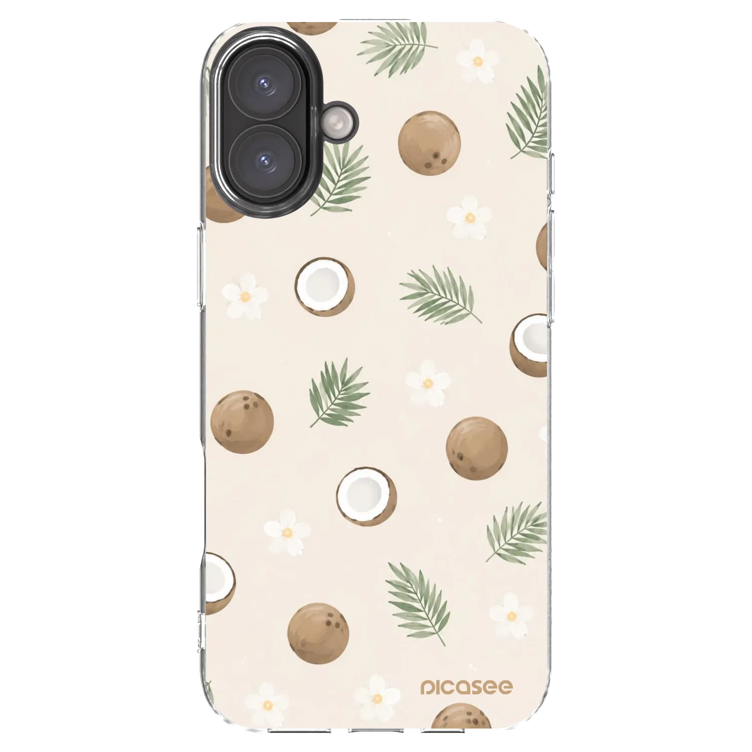 Picasee silikonový průhledný obal pro Apple iPhone 16 Plus - Coconut Breeze