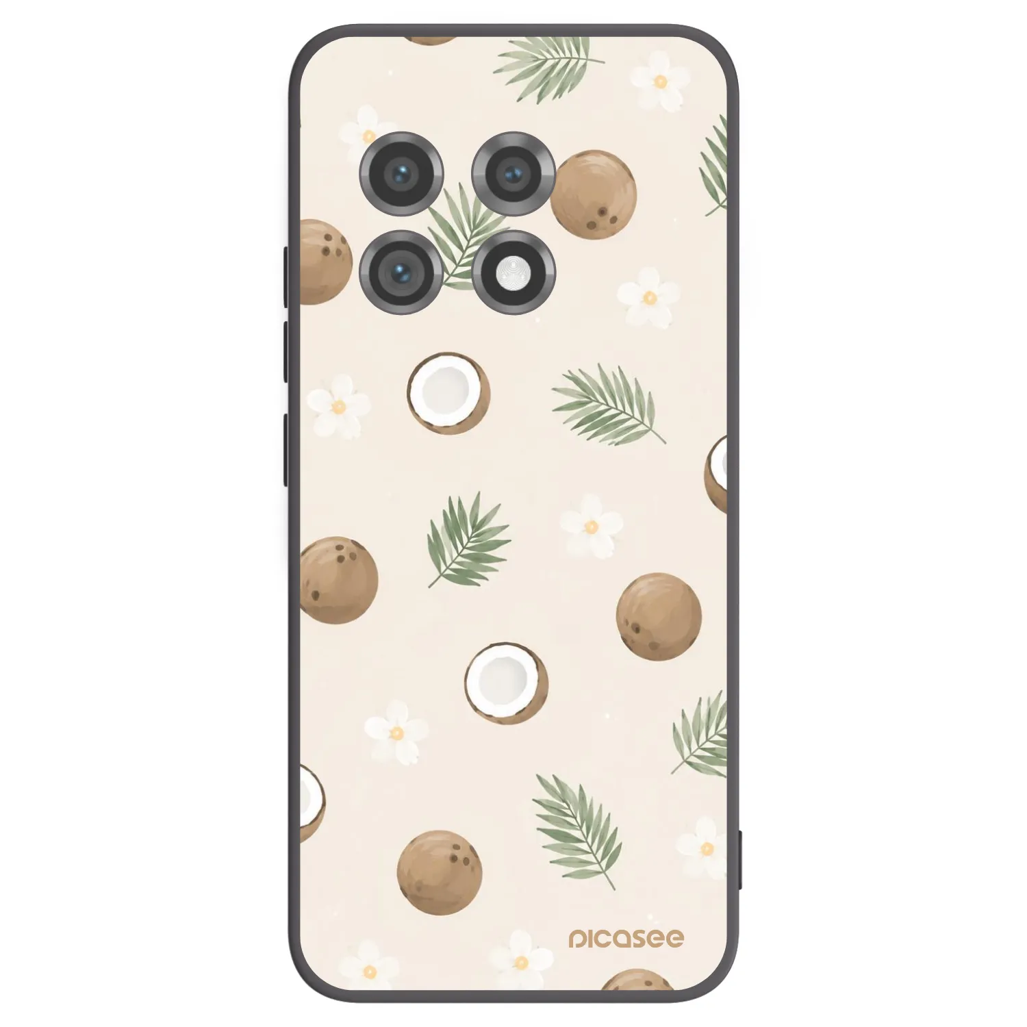Picasee silikonový černý obal pro OnePlus 11 5G - Coconut Breeze