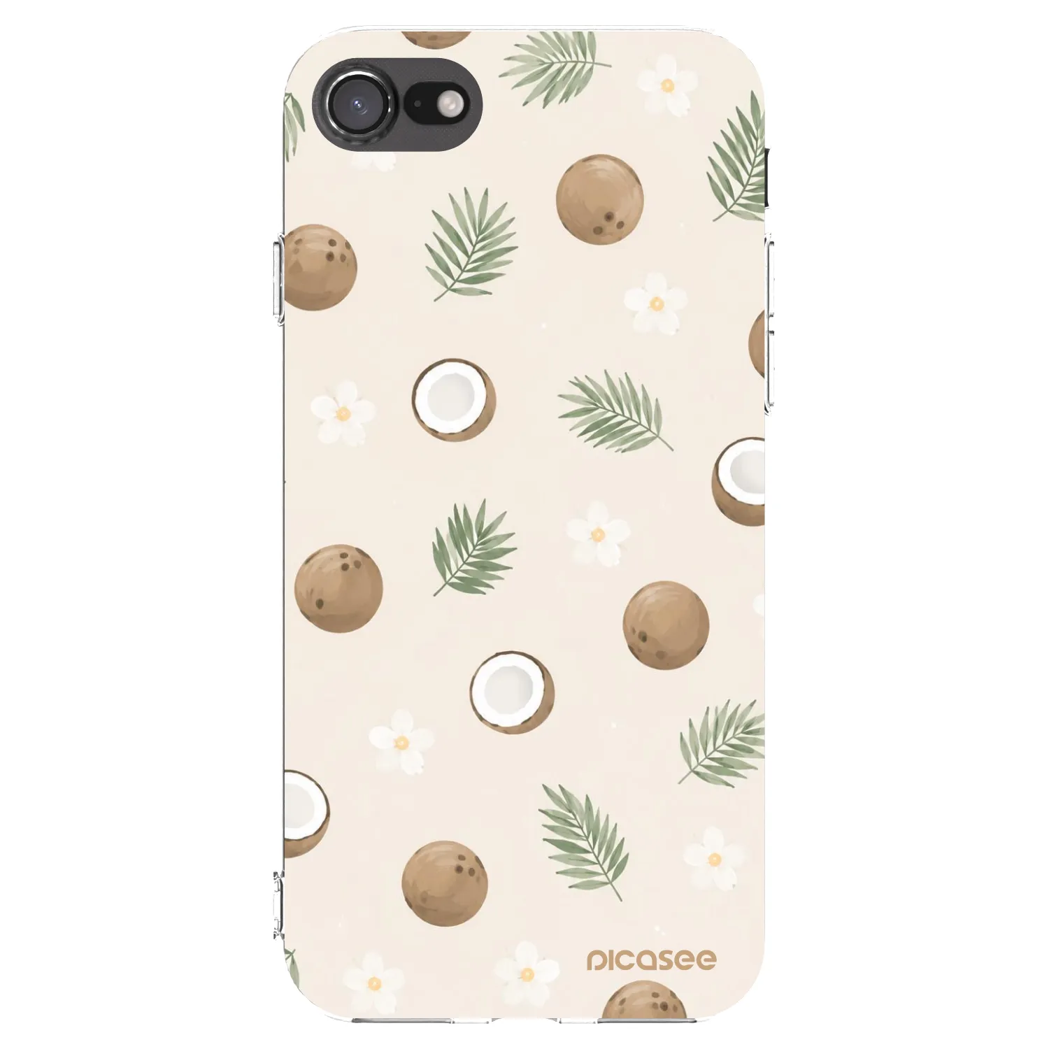 Picasee silikonový průhledný obal pro Apple iPhone 7 - Coconut Breeze