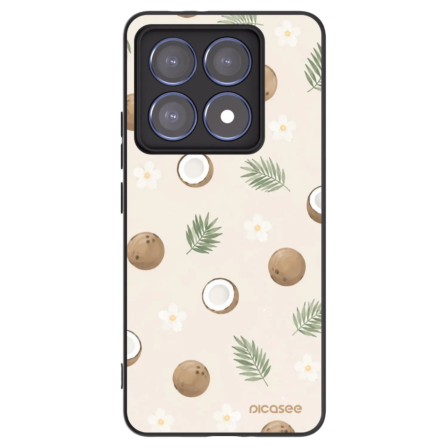 Picasee silikonový černý obal pro Xiaomi 14T Pro - Coconut Breeze