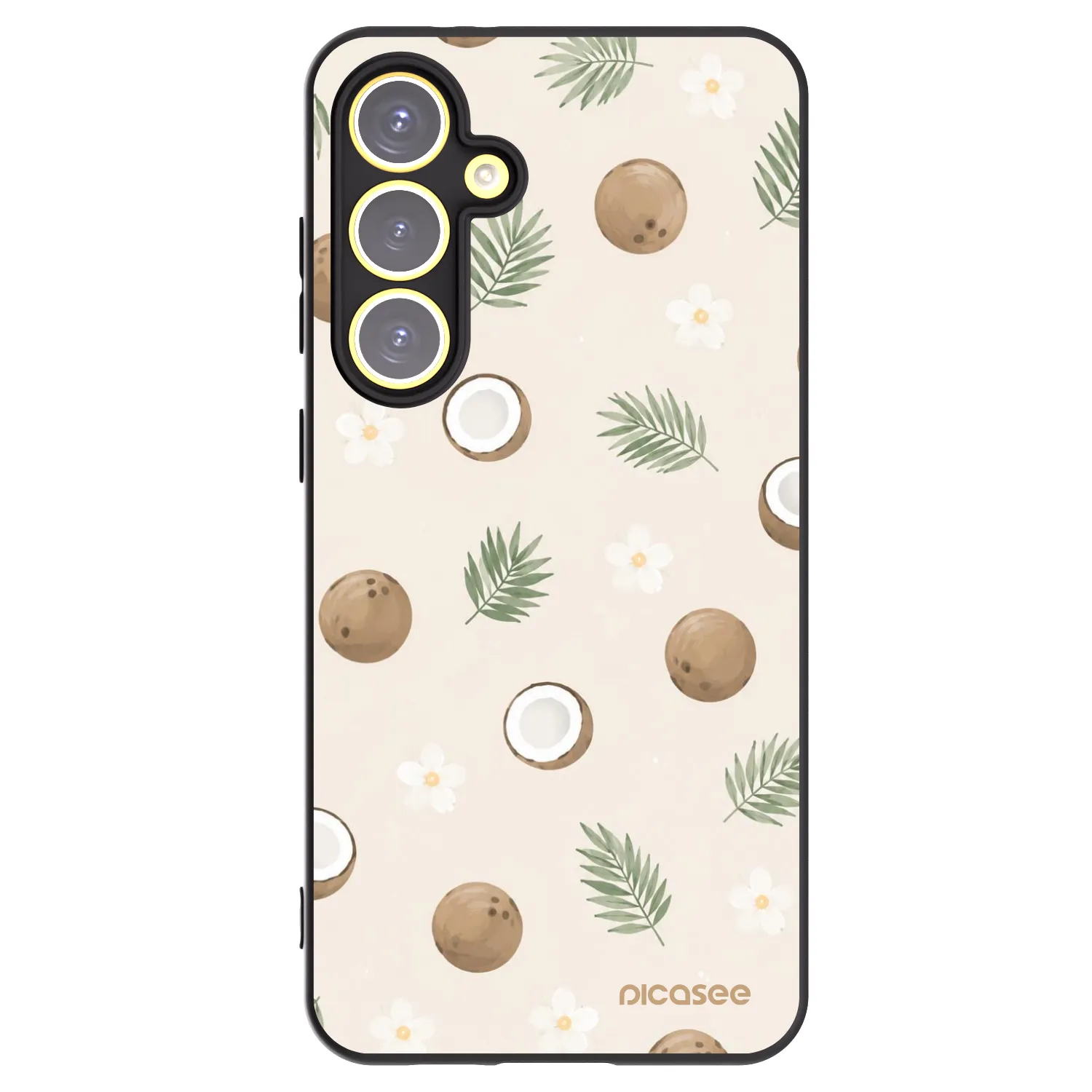 Picasee silikonový černý obal pro Samsung Galaxy S24 FE S721B - Coconut Breeze
