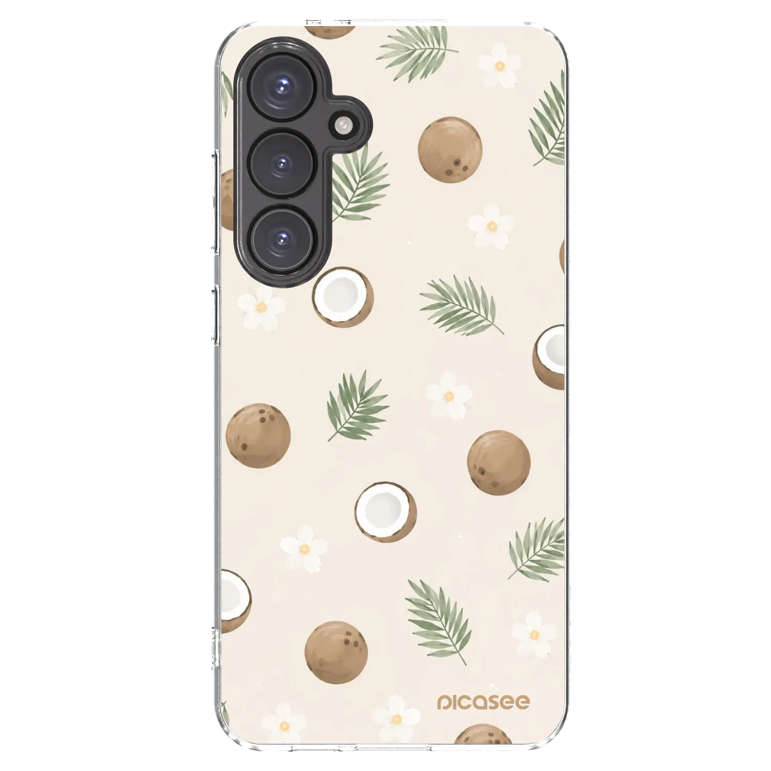 Picasee silikonový průhledný obal pro Samsung Galaxy S24 FE S721B - Coconut Breeze