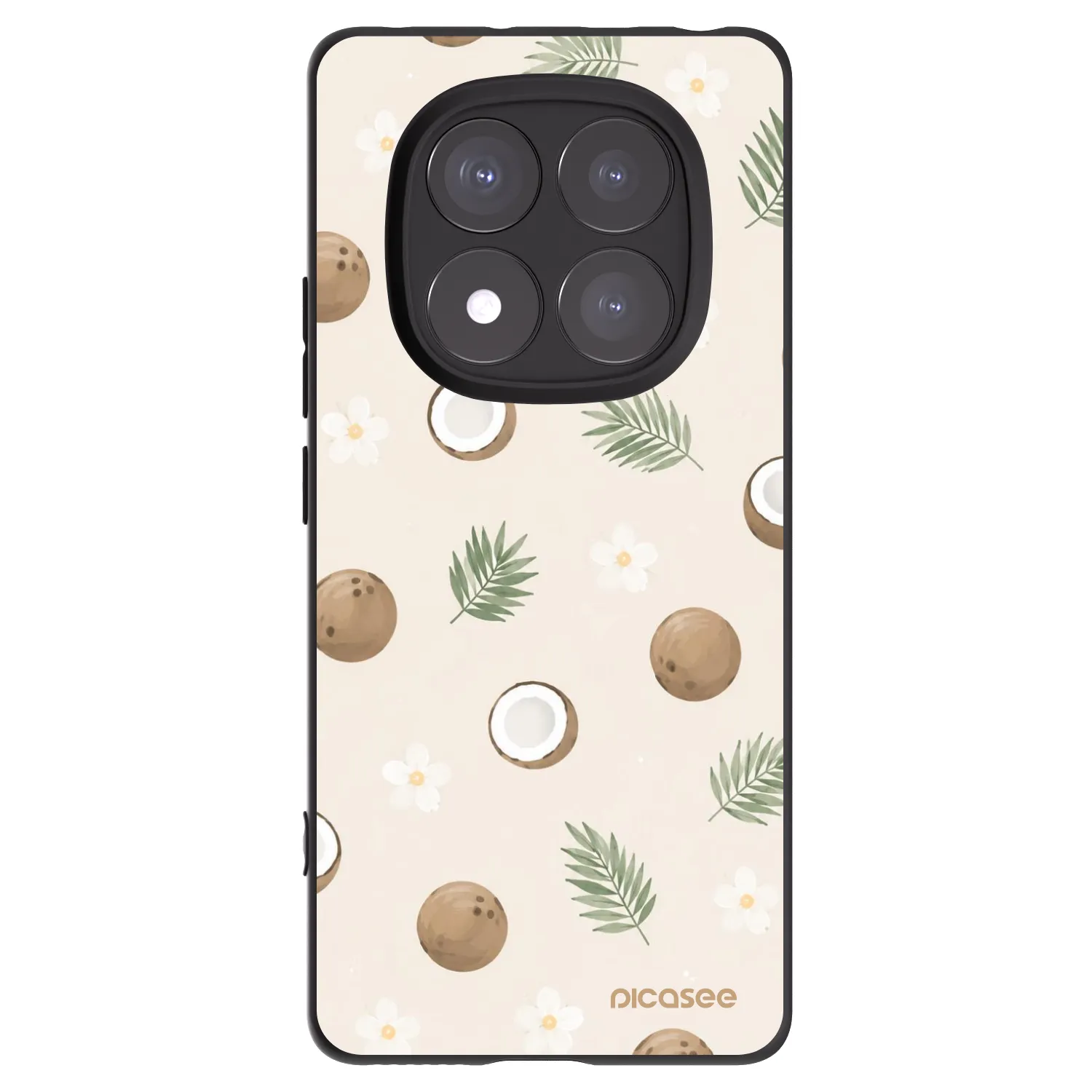 Picasee silikonový černý obal pro Xiaomi Redmi Note 14 Pro+ 5G - Coconut Breeze