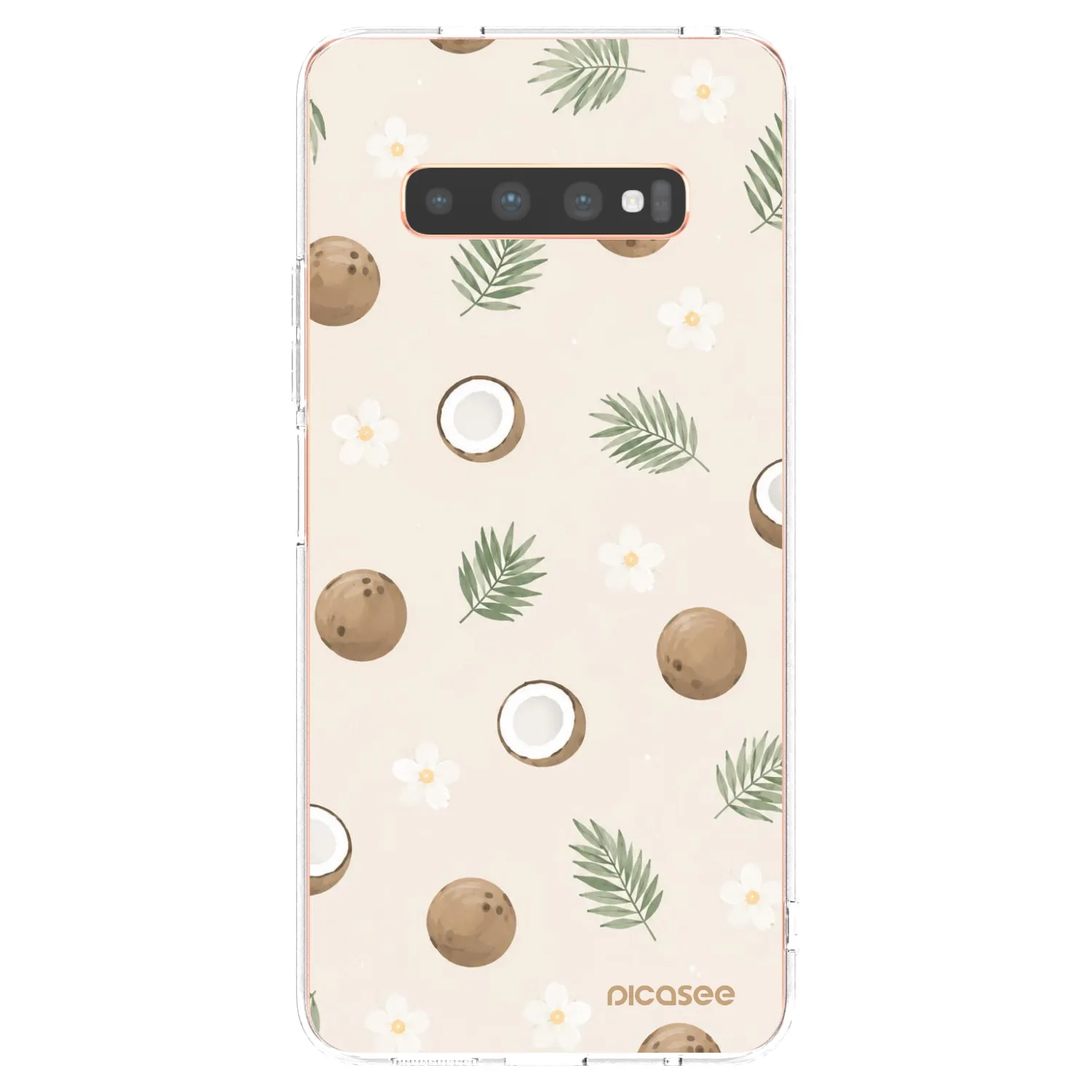 Picasee silikonový průhledný obal pro Samsung Galaxy S10 Plus G975 - Coconut Breeze