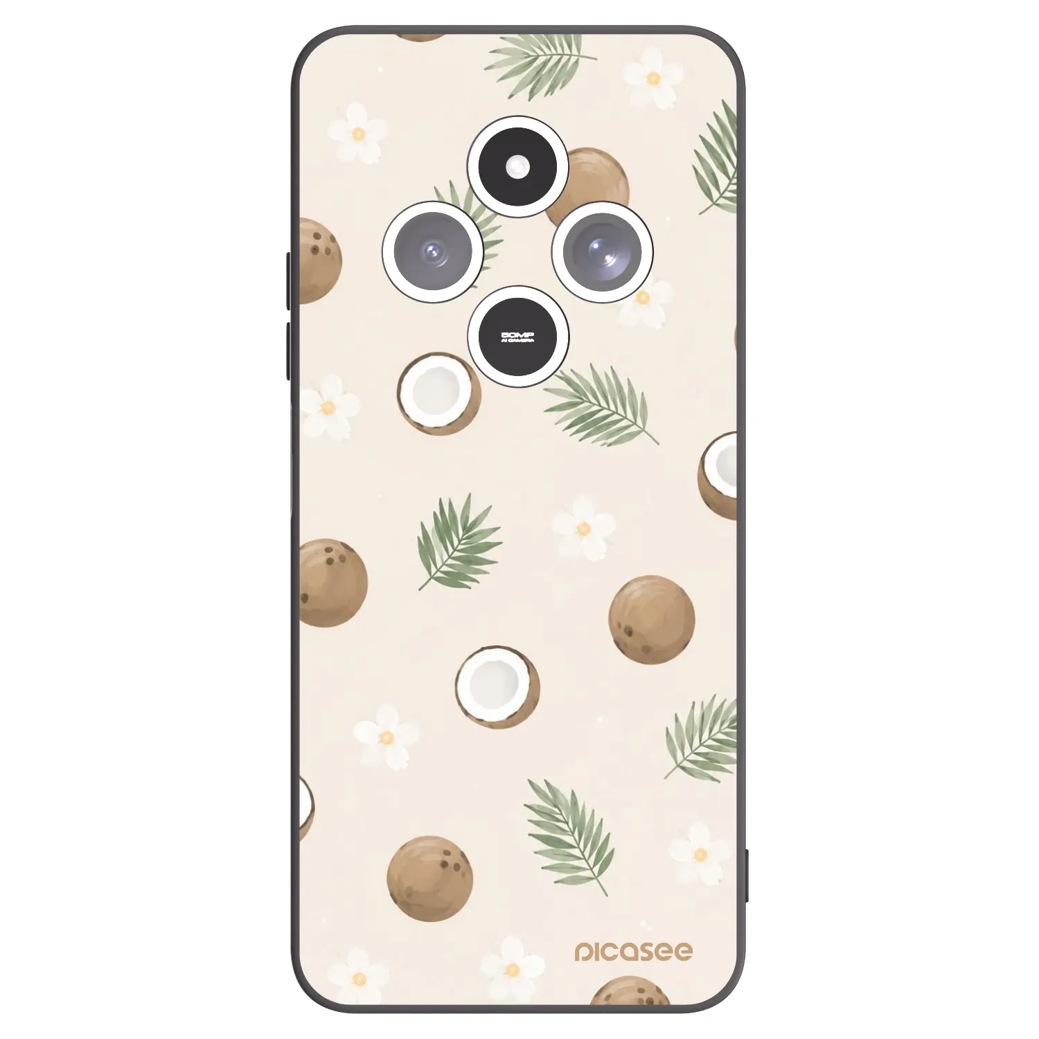 Picasee silikonový černý obal pro Xiaomi Redmi 14C - Coconut Breeze