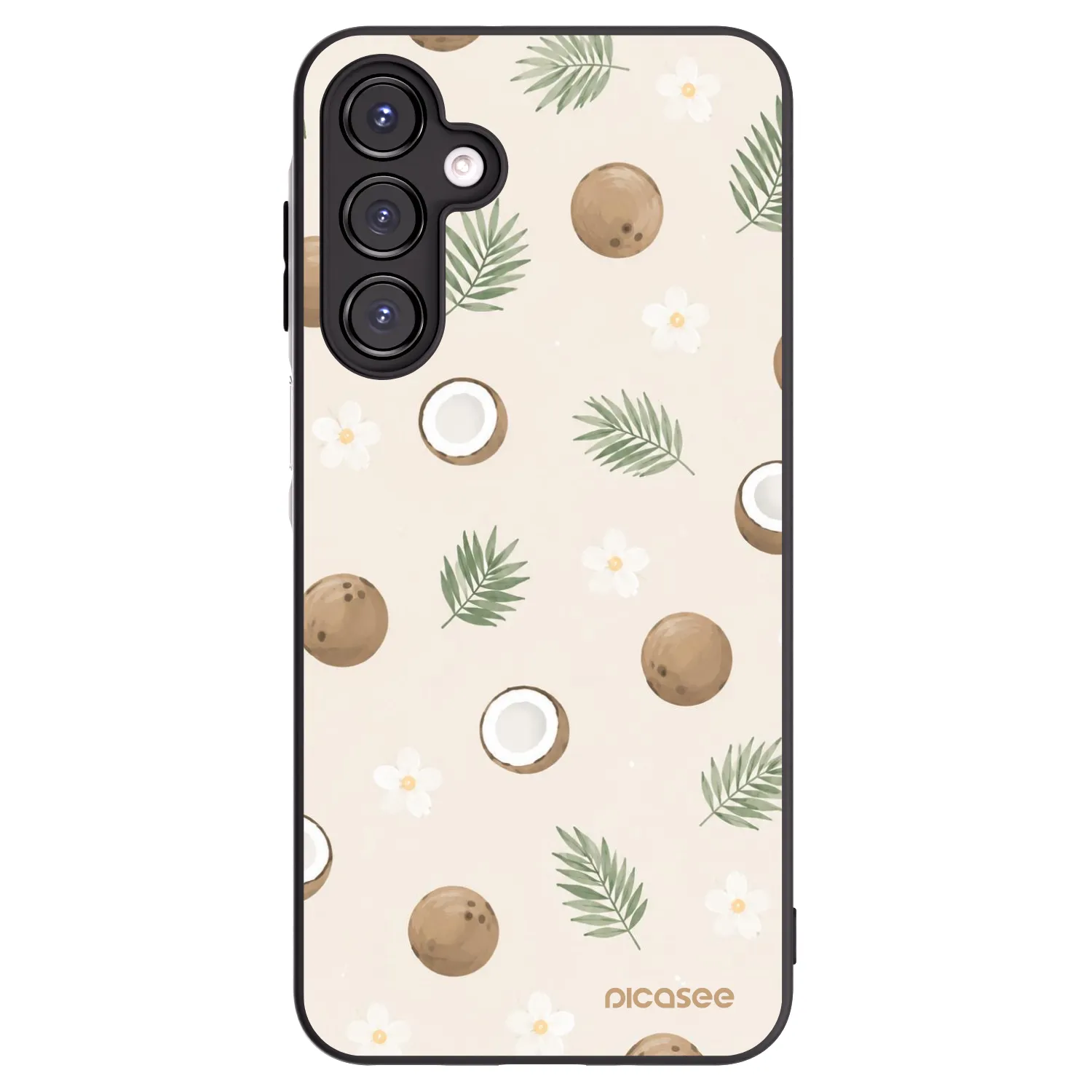 Picasee silikonový černý obal pro Samsung Galaxy A16 5G - Coconut Breeze