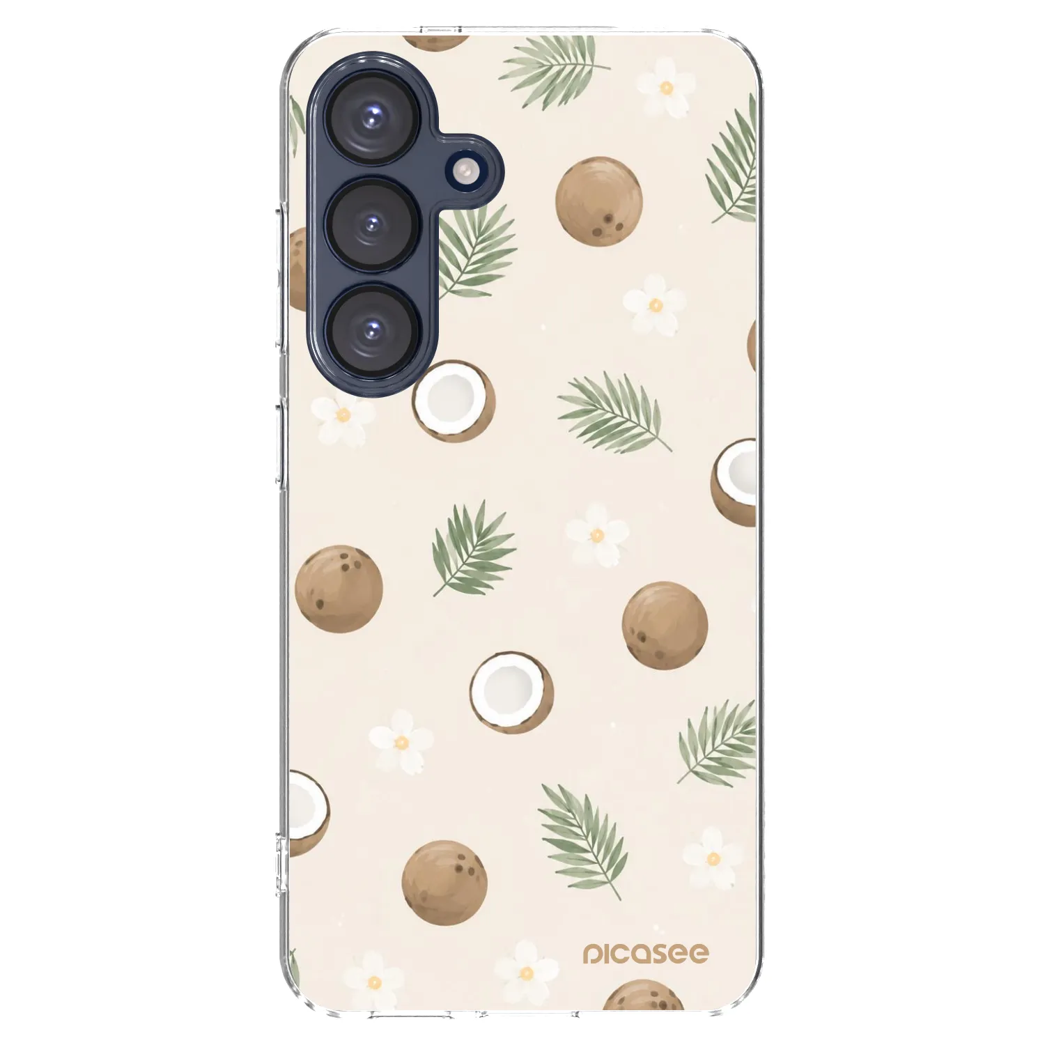Picasee silikonový průhledný obal pro Samsung Galaxy S25 5G - Coconut Breeze