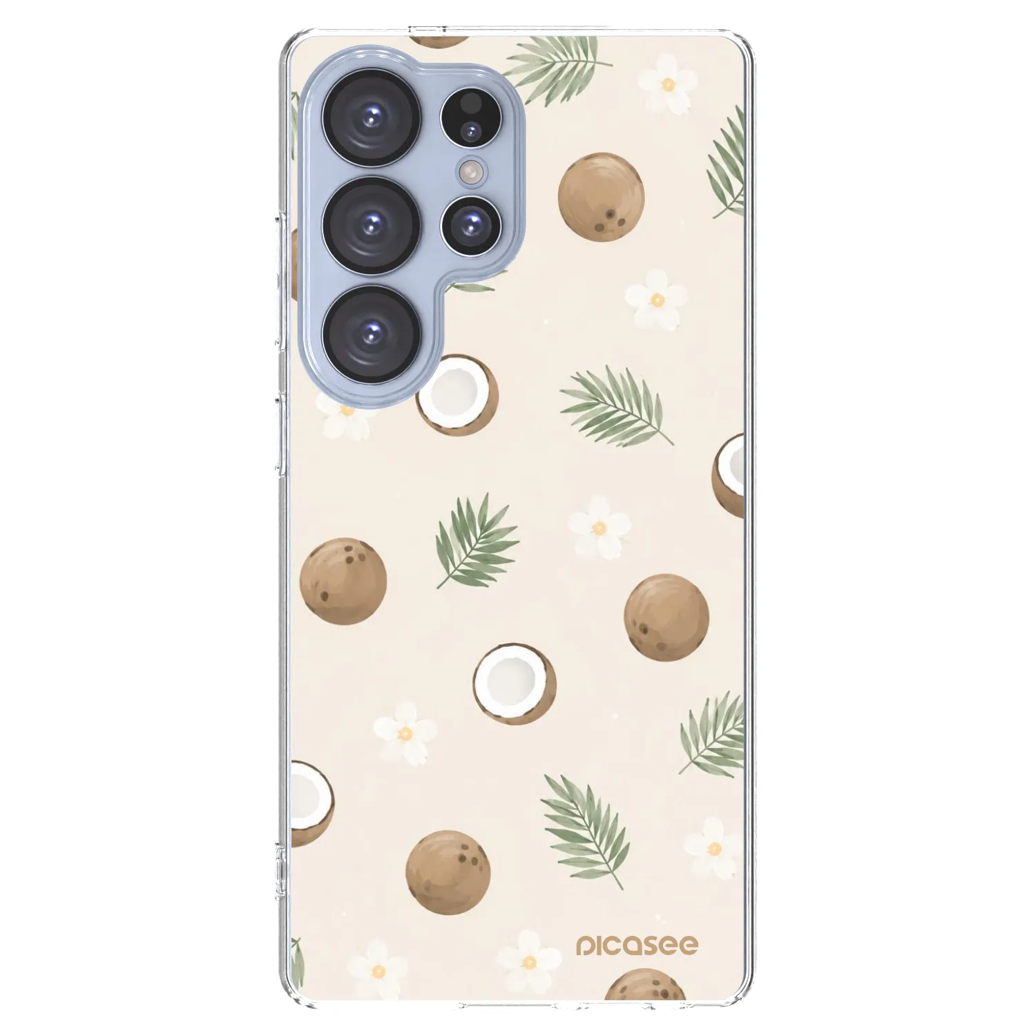 Picasee silikonový průhledný obal pro Samsung Galaxy S25 Ultra 5G - Coconut Breeze