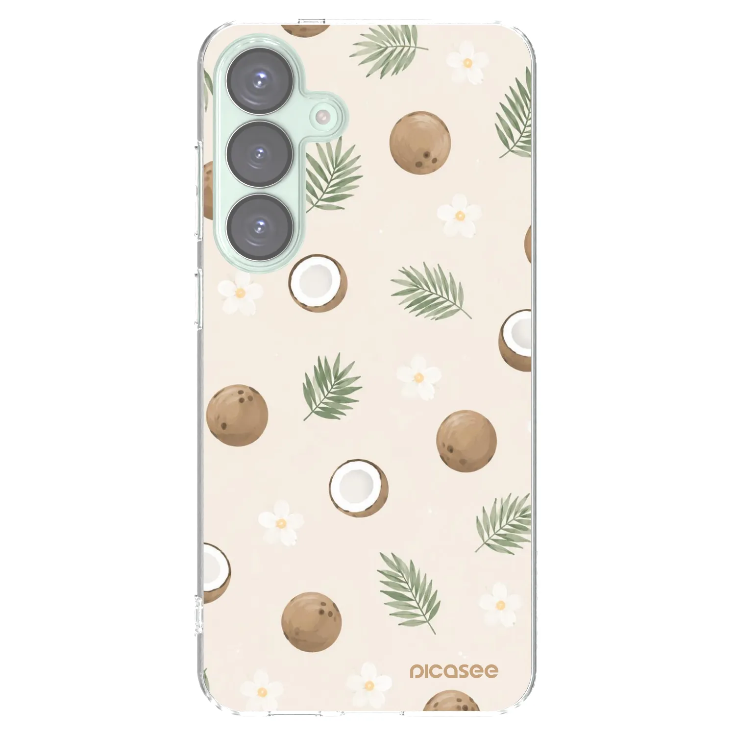 Picasee silikonový průhledný obal pro Samsung Galaxy S25+ 5G - Coconut Breeze