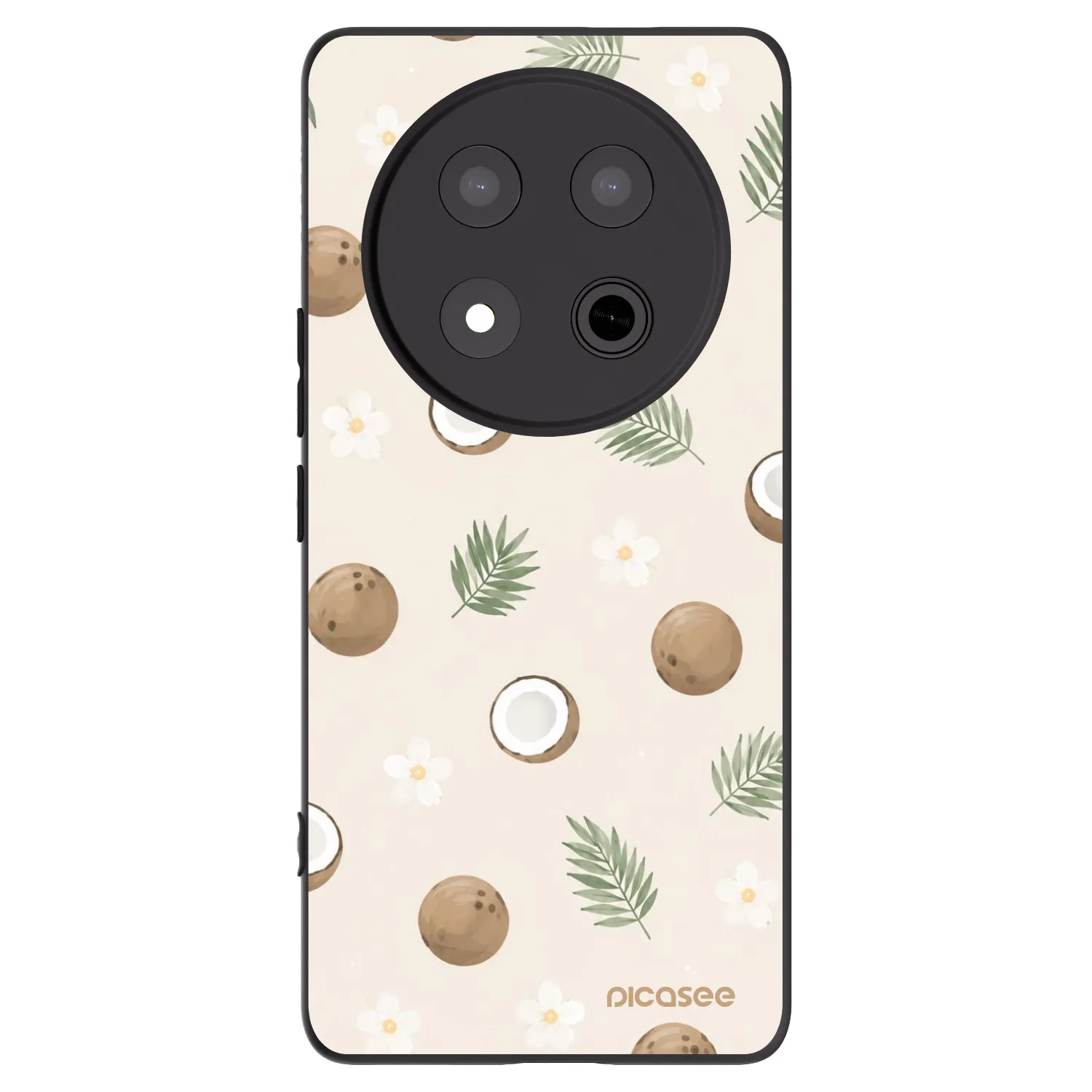 Picasee silikonový černý obal pro Honor Magic7 Lite 5G - Coconut Breeze