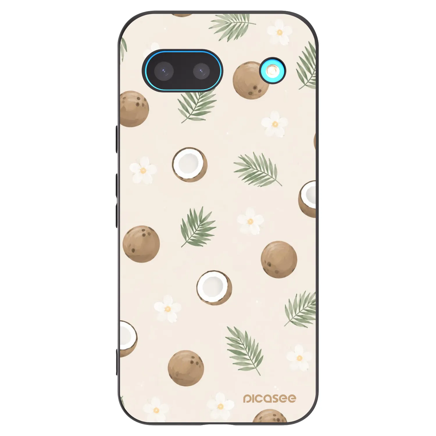 Picasee silikonový černý obal pro Google Pixel 8a - Coconut Breeze