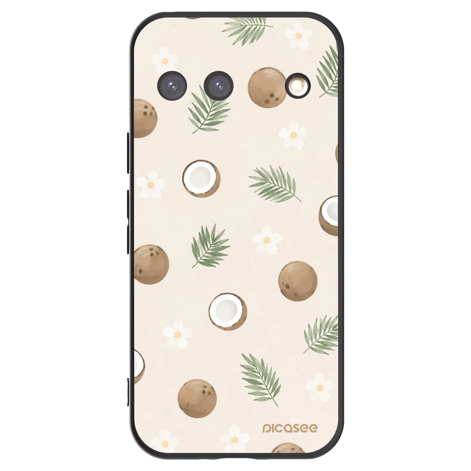 Picasee silikonový černý obal pro Google Pixel 9 - Coconut Breeze