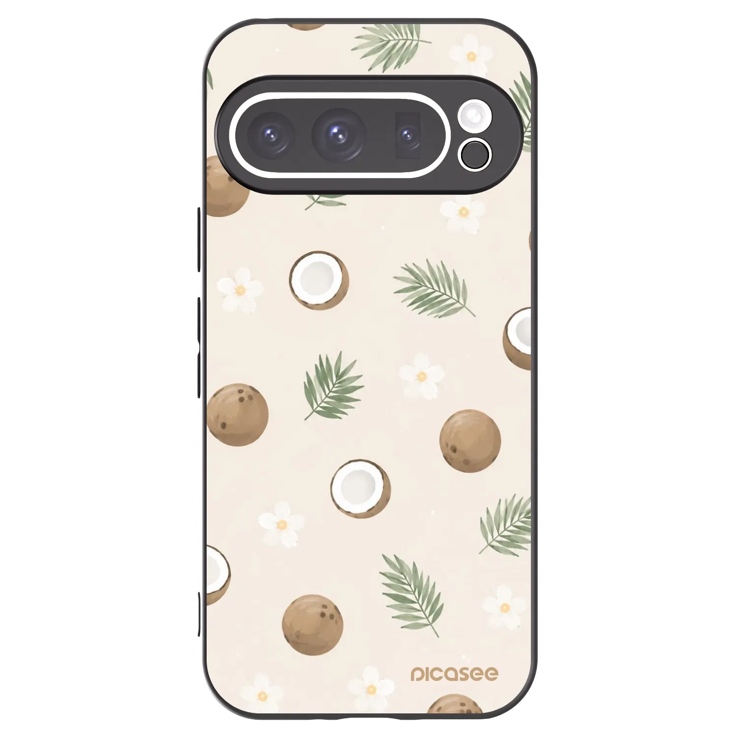 Picasee silikonový černý obal pro Google Pixel 9 Pro - Coconut Breeze