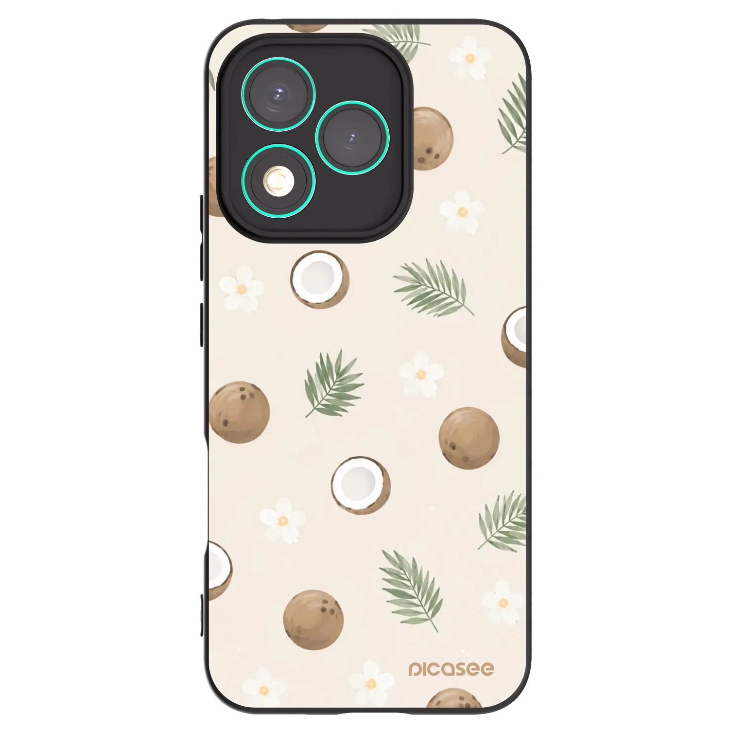 Picasee silikonový černý obal pro Honor 400 Lite 5G - Coconut Breeze
