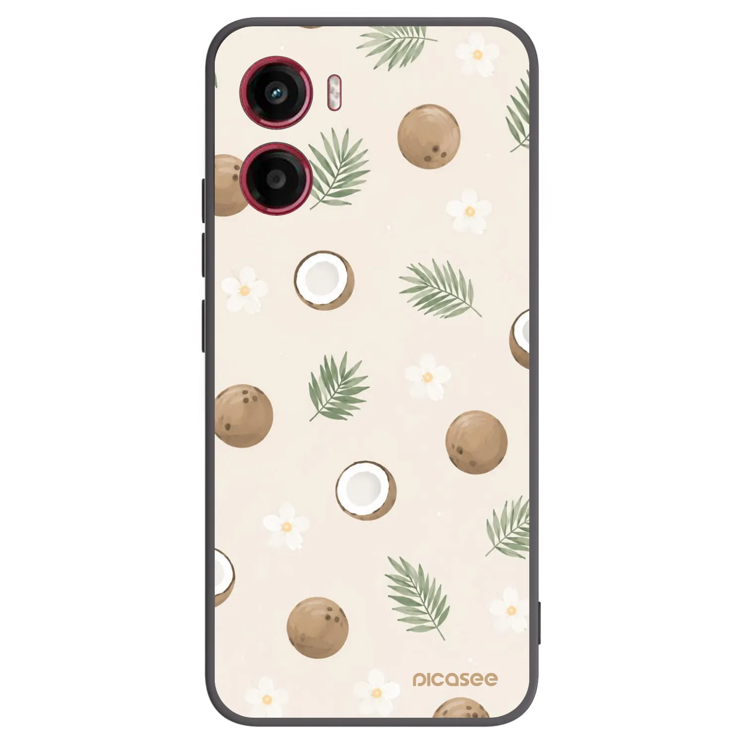 Picasee silikonový černý obal pro Motorola Moto G05 - Coconut Breeze