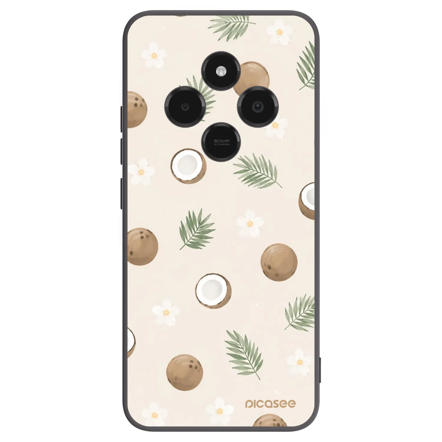 Picasee silikonový černý obal pro Xiaomi Poco C75 - Coconut Breeze