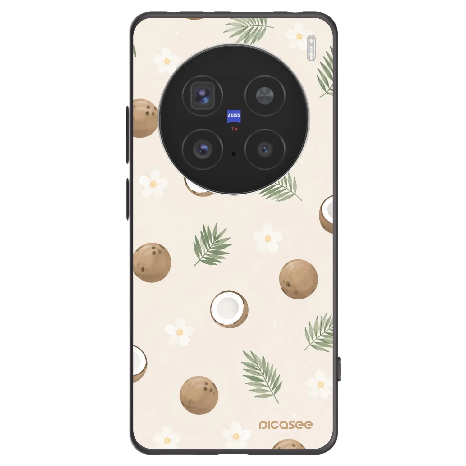 Picasee silikonový černý obal pro Vivo X200 Pro - Coconut Breeze