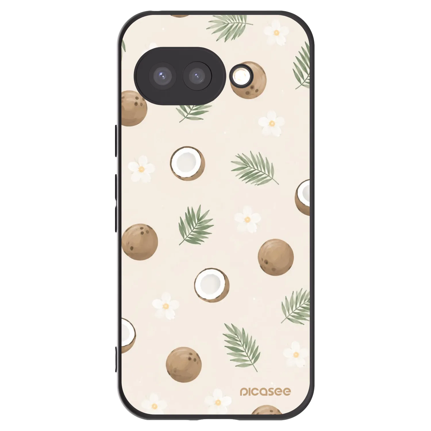 Picasee silikonový černý obal pro Google Pixel 9a - Coconut Breeze