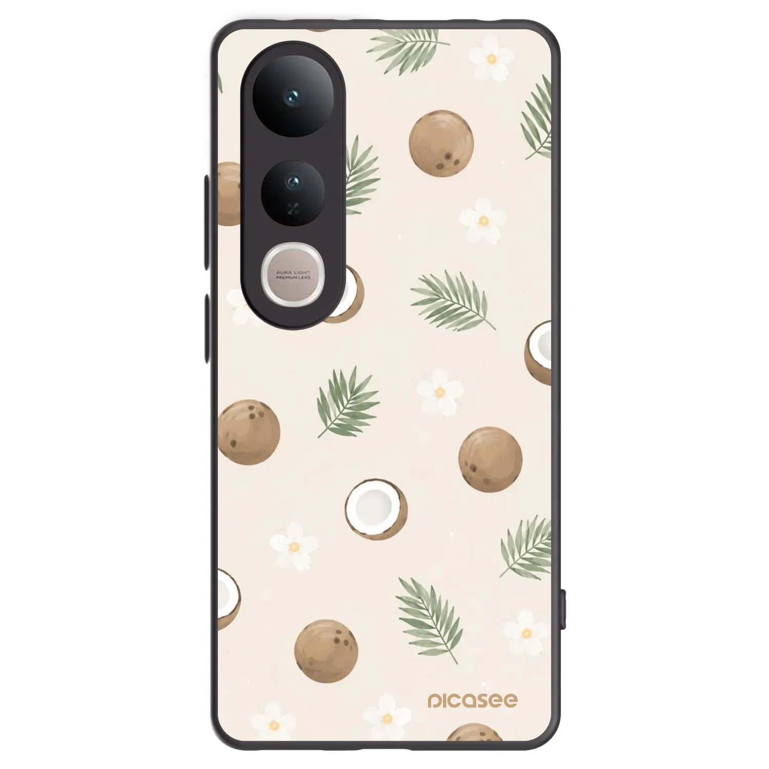 Picasee silikonový černý obal pro Vivo V50 Lite 5G - Coconut Breeze