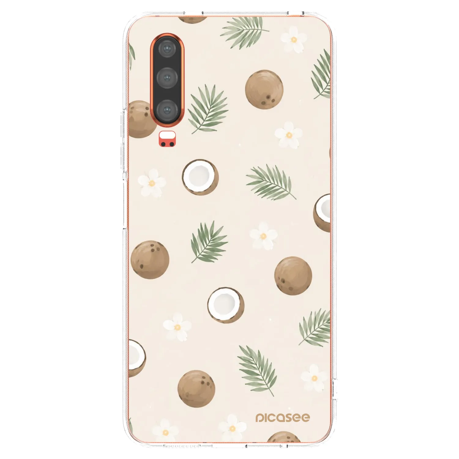 Picasee silikonový průhledný obal pro Huawei P30 - Coconut Breeze